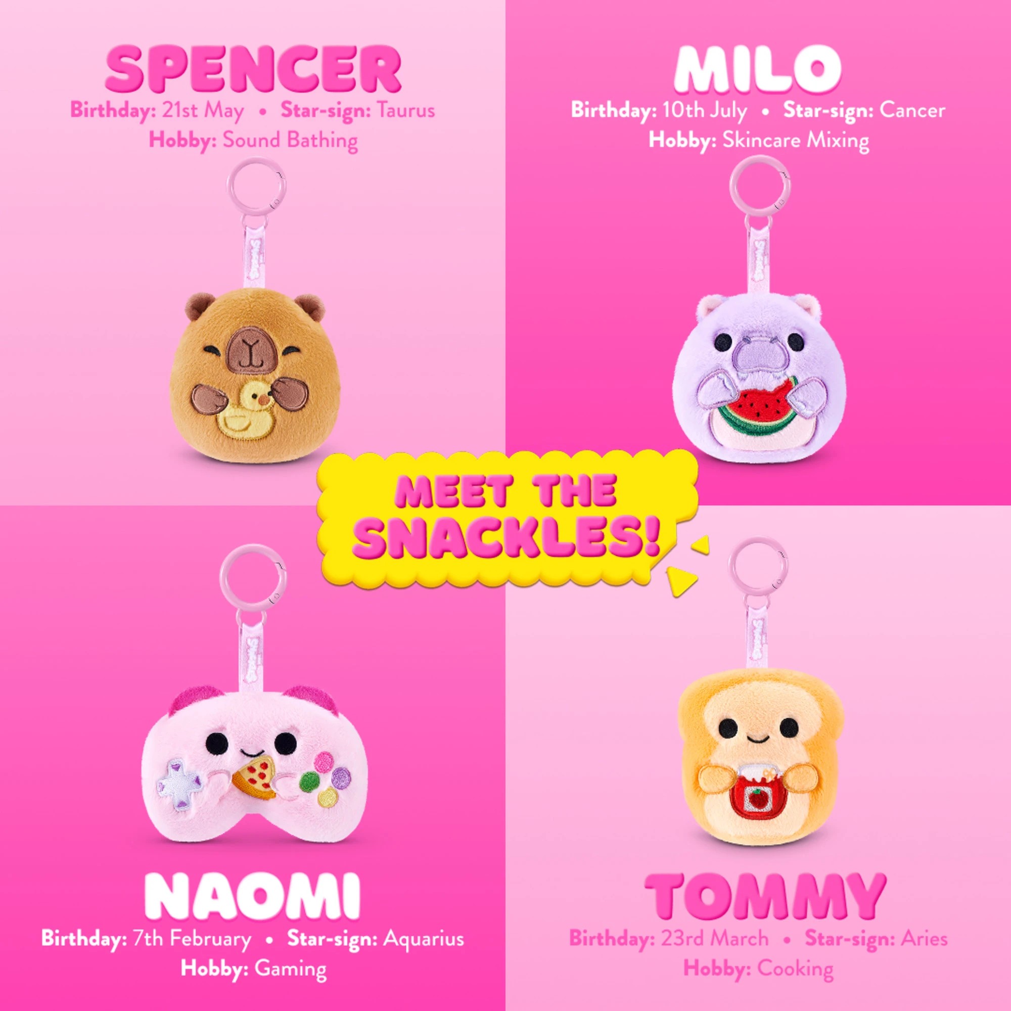 5 8cm Zuru Snackles Keychain Snackle, 5 of 10