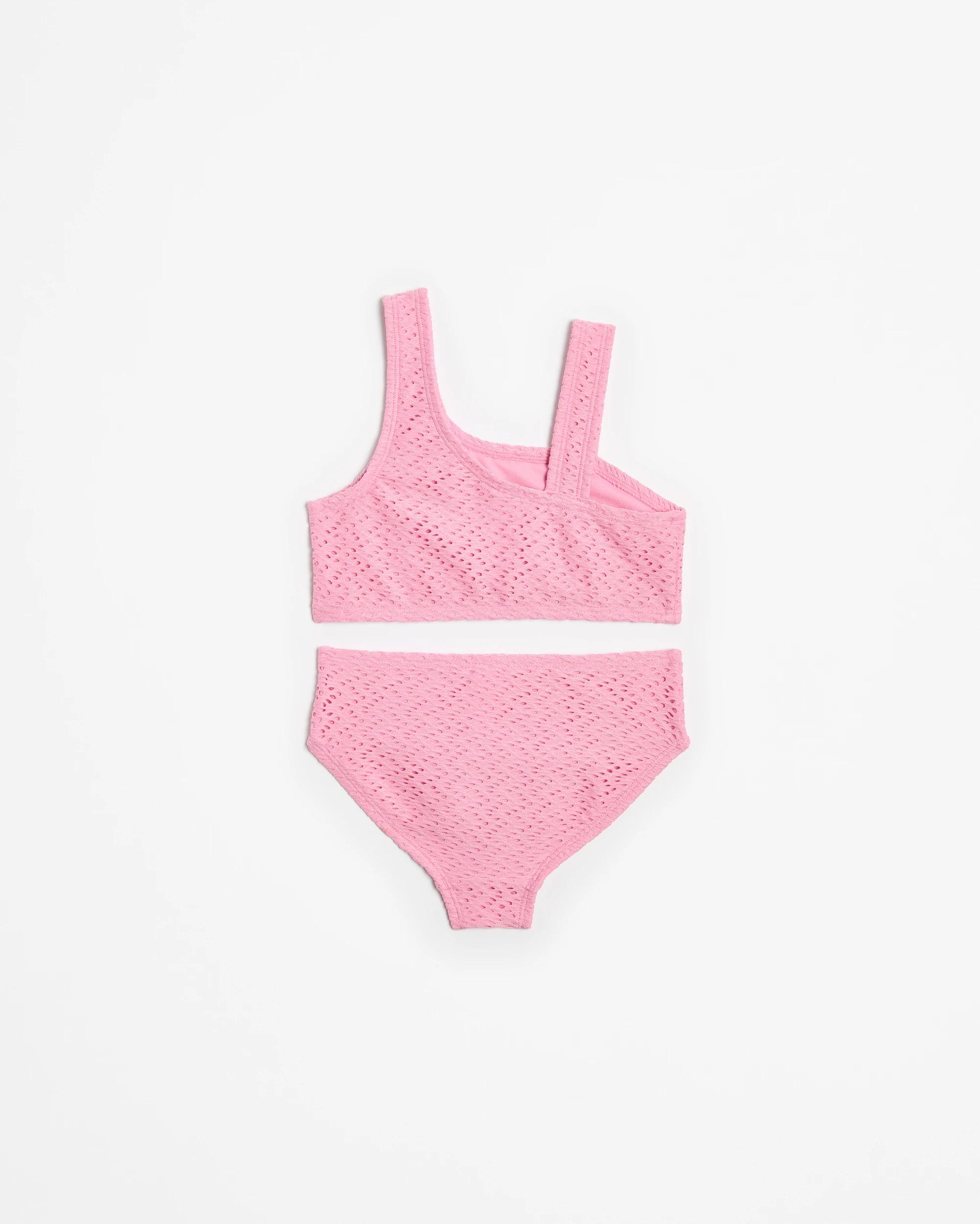 3 Target Textured Crochet Swim Two Piece PINK, 3 of 3