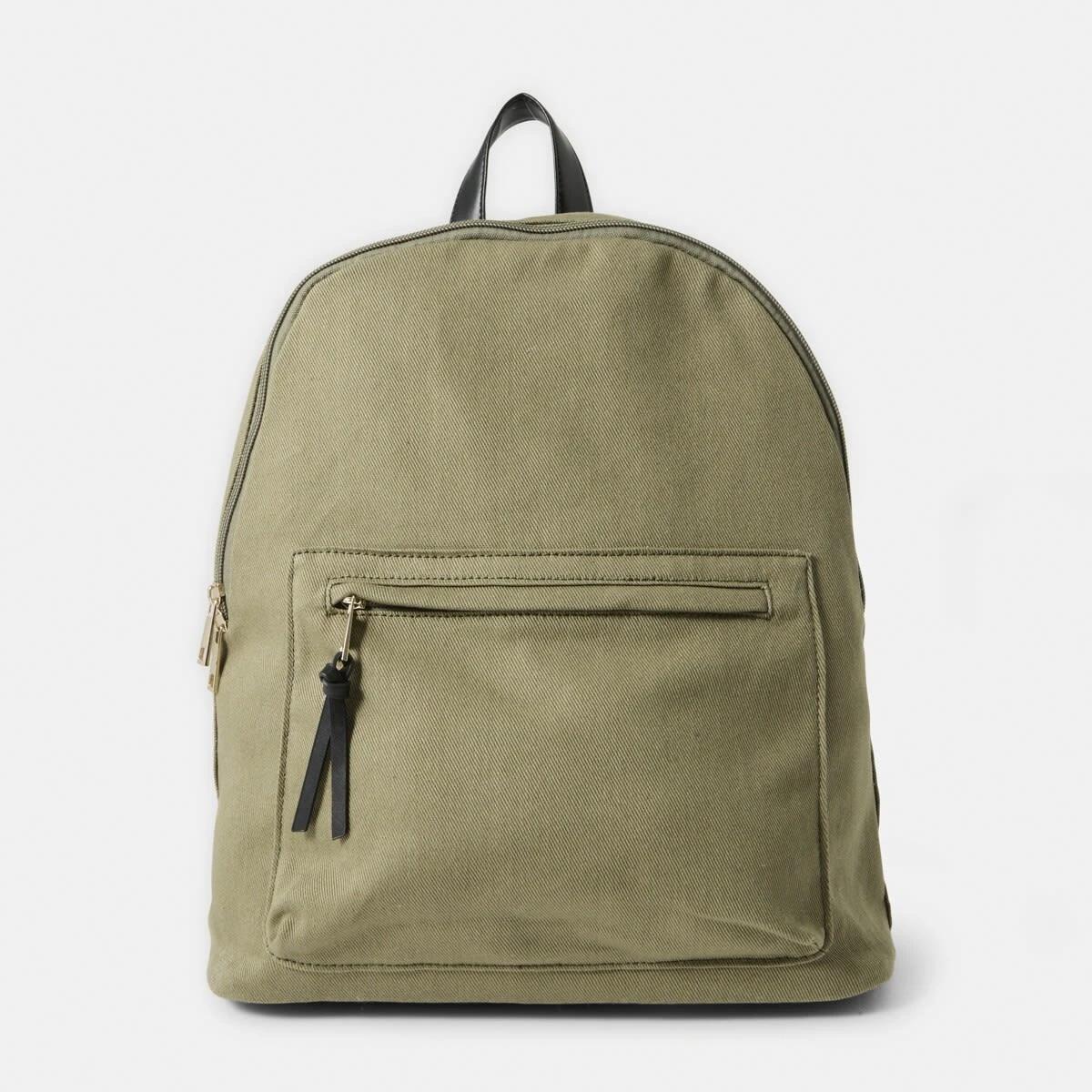 1 Canvas Backpack BURNT OLIVE, 1 of 5