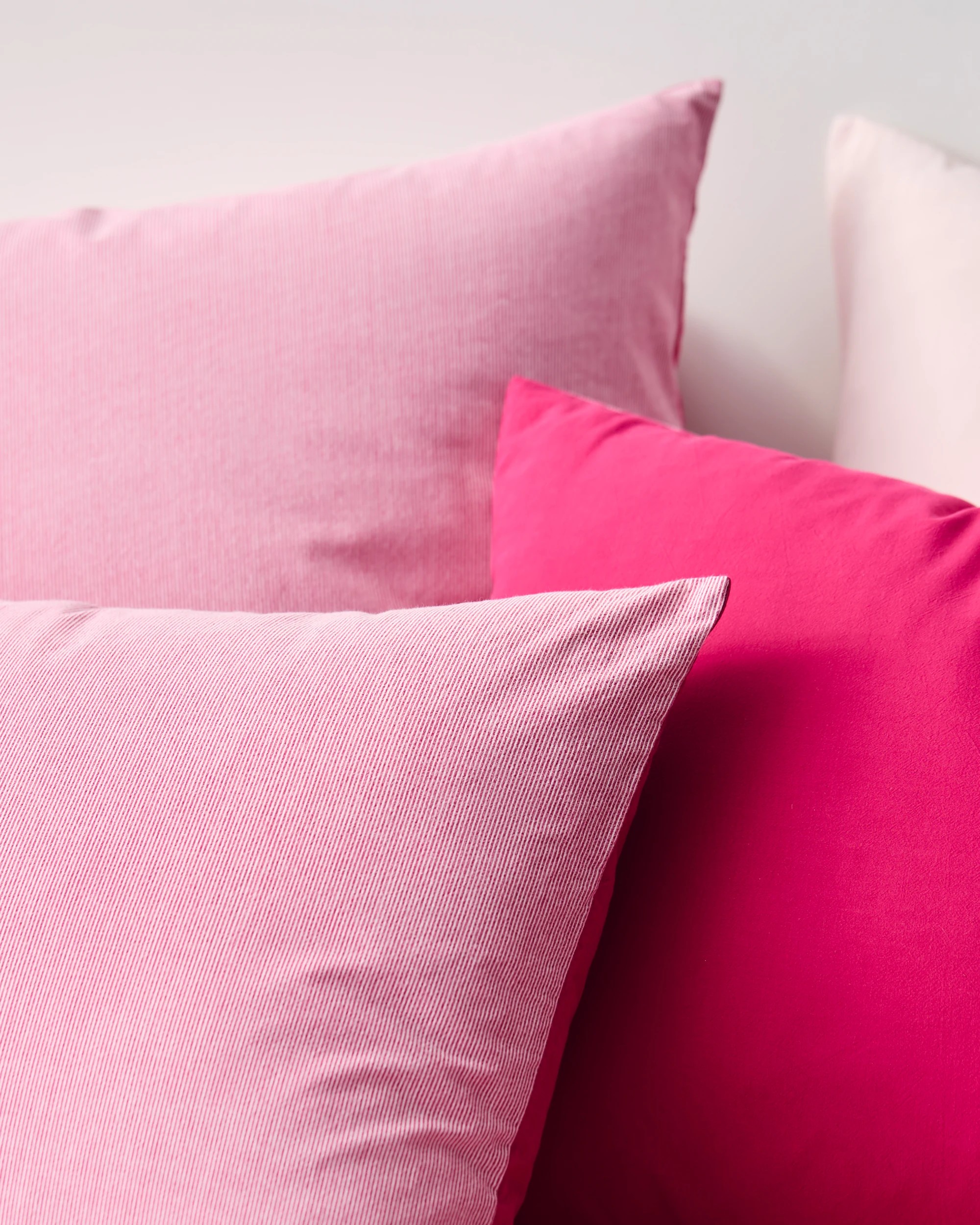 3 Arlo Cotton Stonewash Quilt Cover Set - Double Bed - Pink, 3 of 7