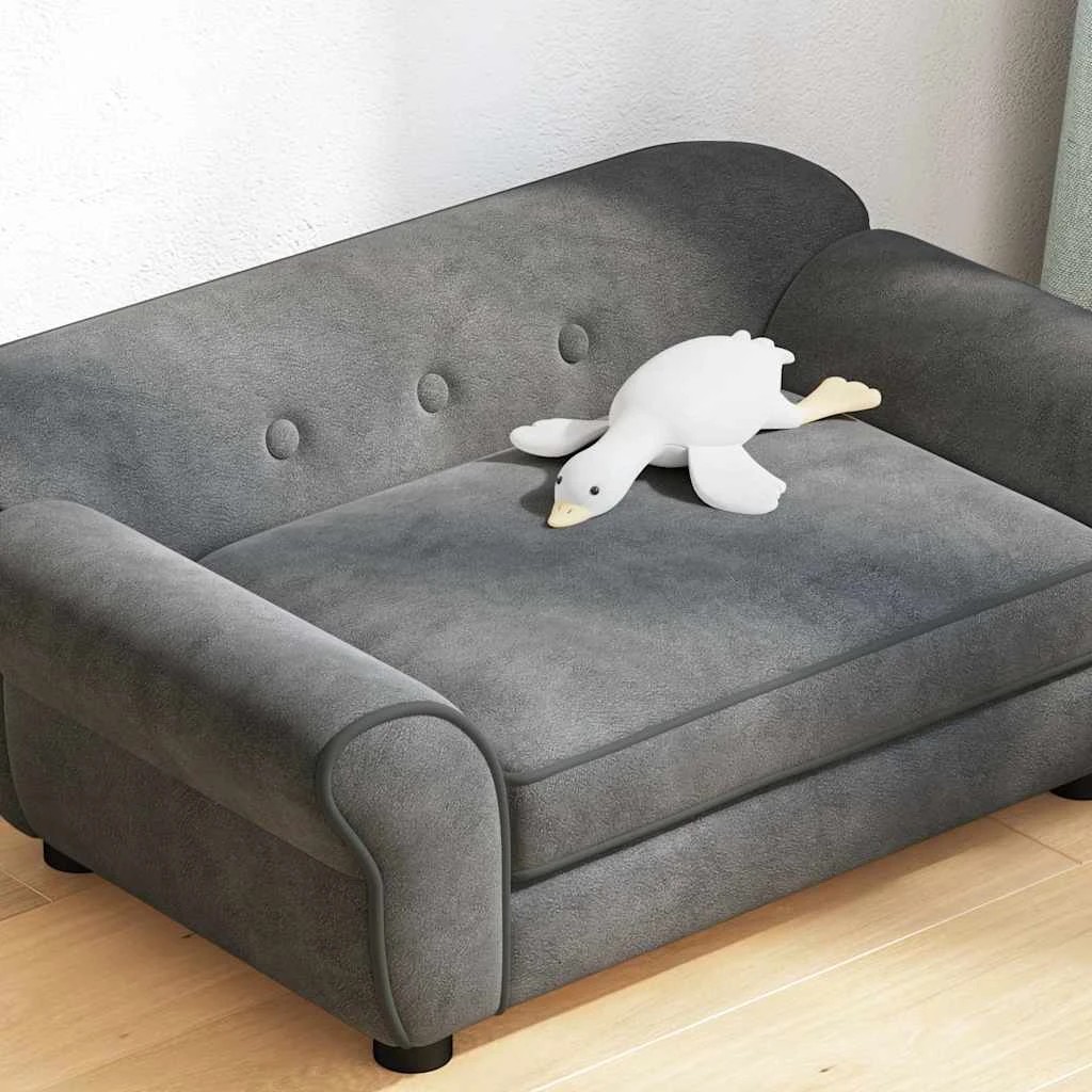 4 Vidaxl Dog Sofa Pet Sofa - Grey, 4 of 9