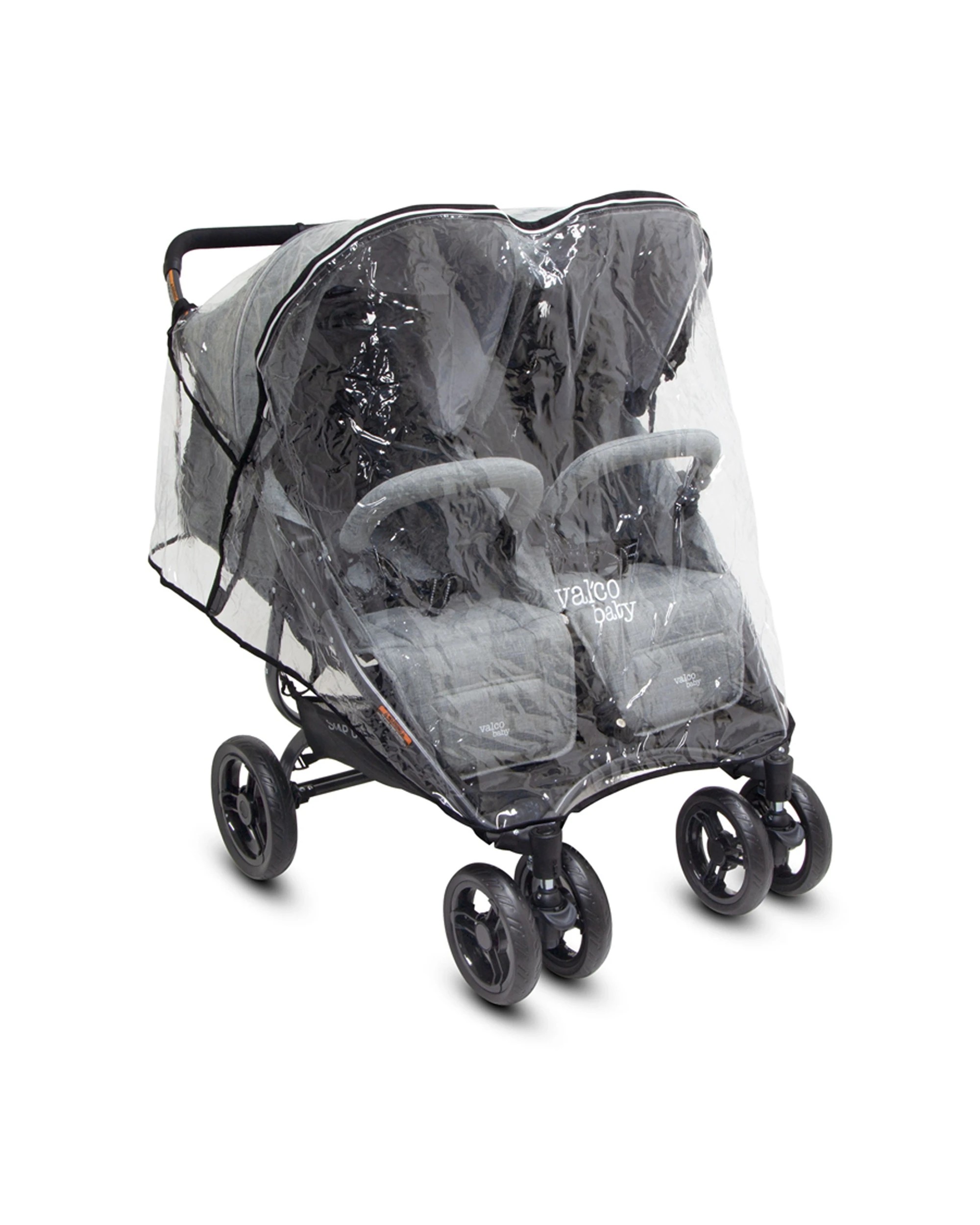 4 ValcoBaby Stroller Pram Wind Rain Cover PVC Zip For Snap Duo Elite Trend - Clear, 4 of 7