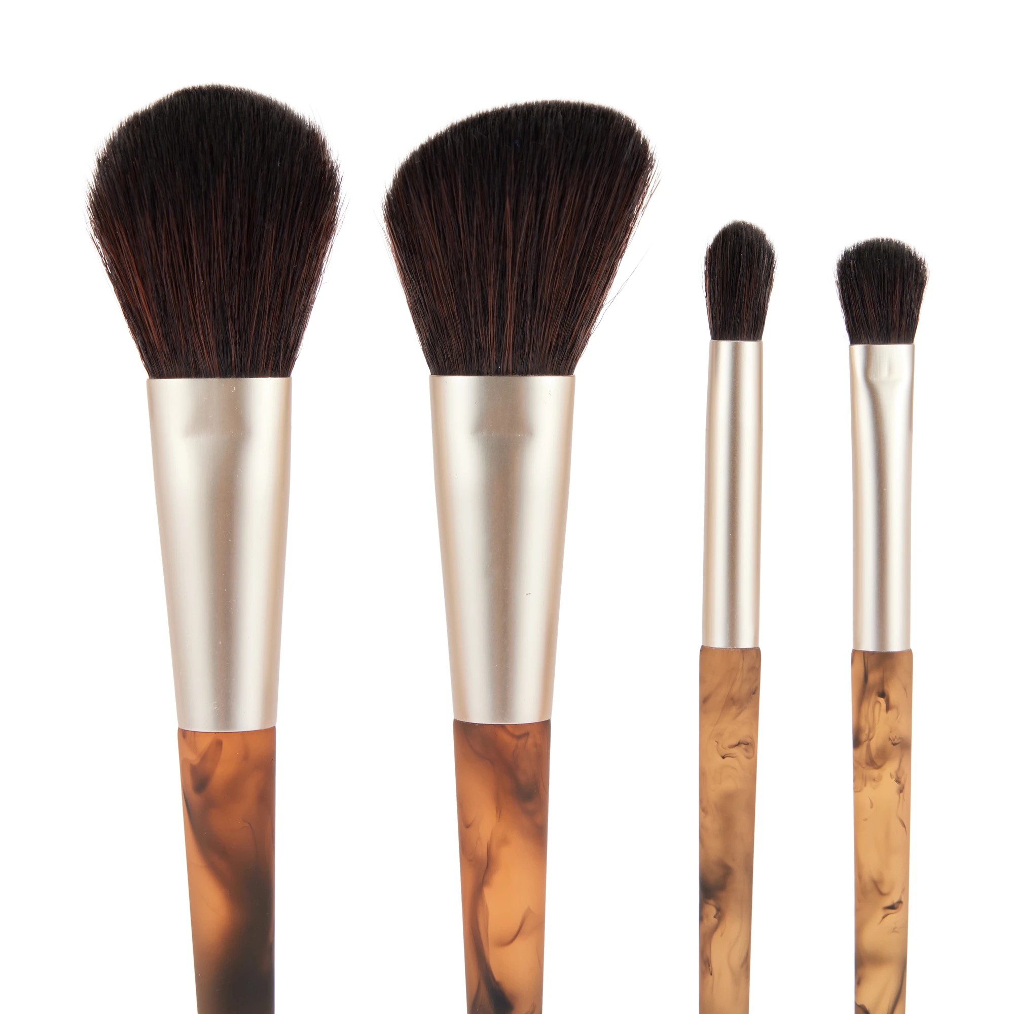 4 OXX Cosmetics 4 Piece Makeup Brush Set - Brown, 4 of 6