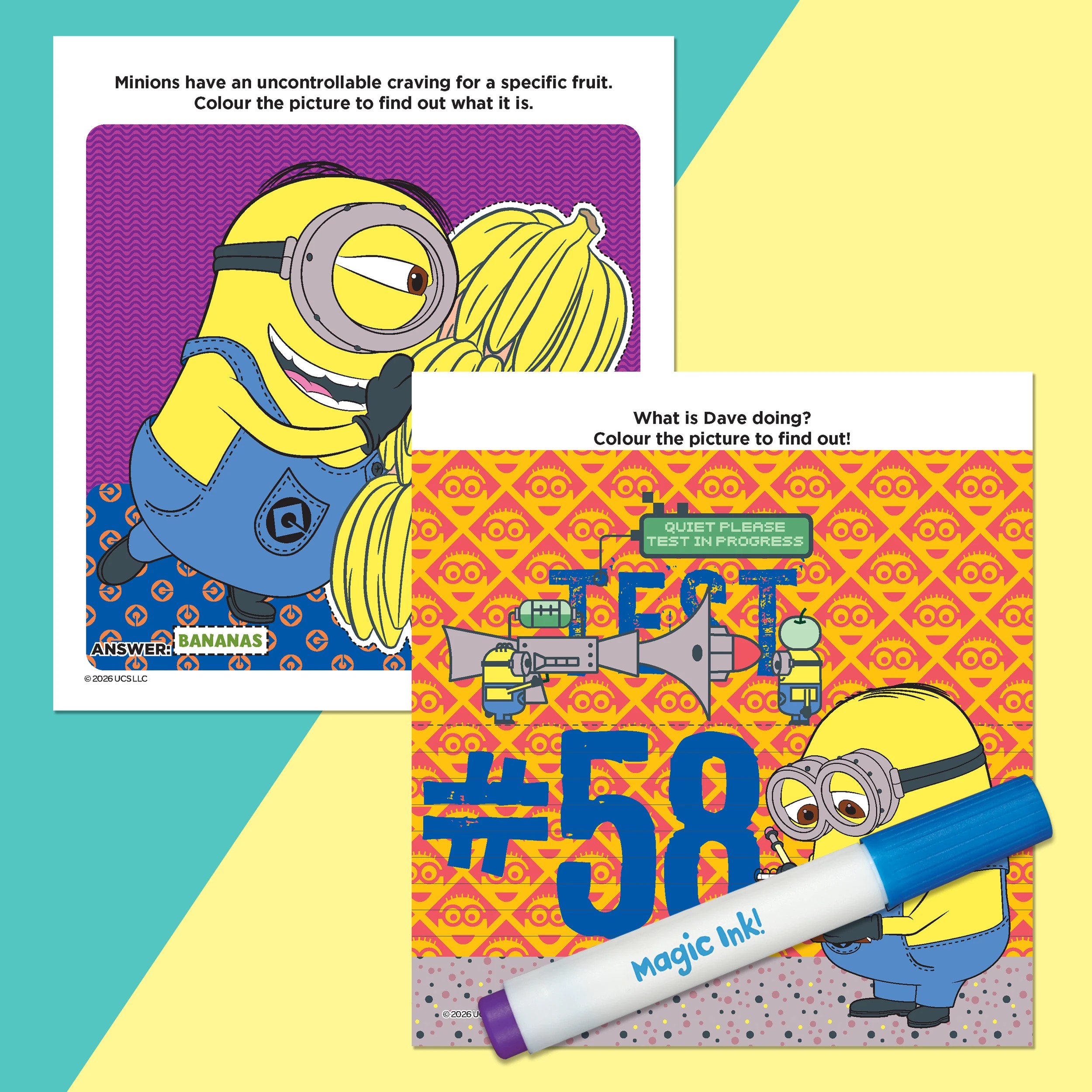 4 Illumination's Inkredibles Minions Magic Ink Pictures! - Book, 4 of 5