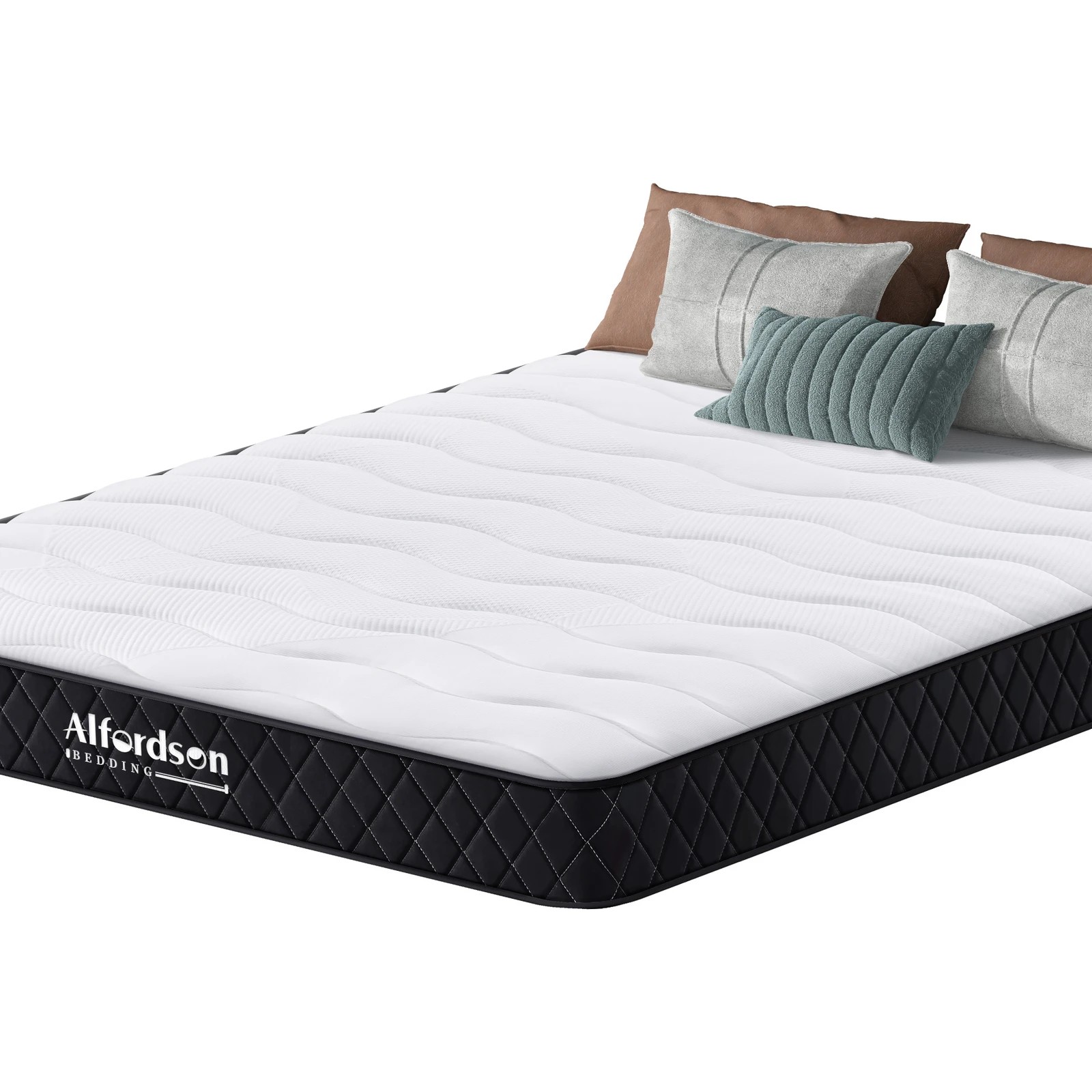 4 Alfordson Mattress 15CM Tight Top Spring Foam Bedding Medium Firm - Queen Bed, 4 of 10