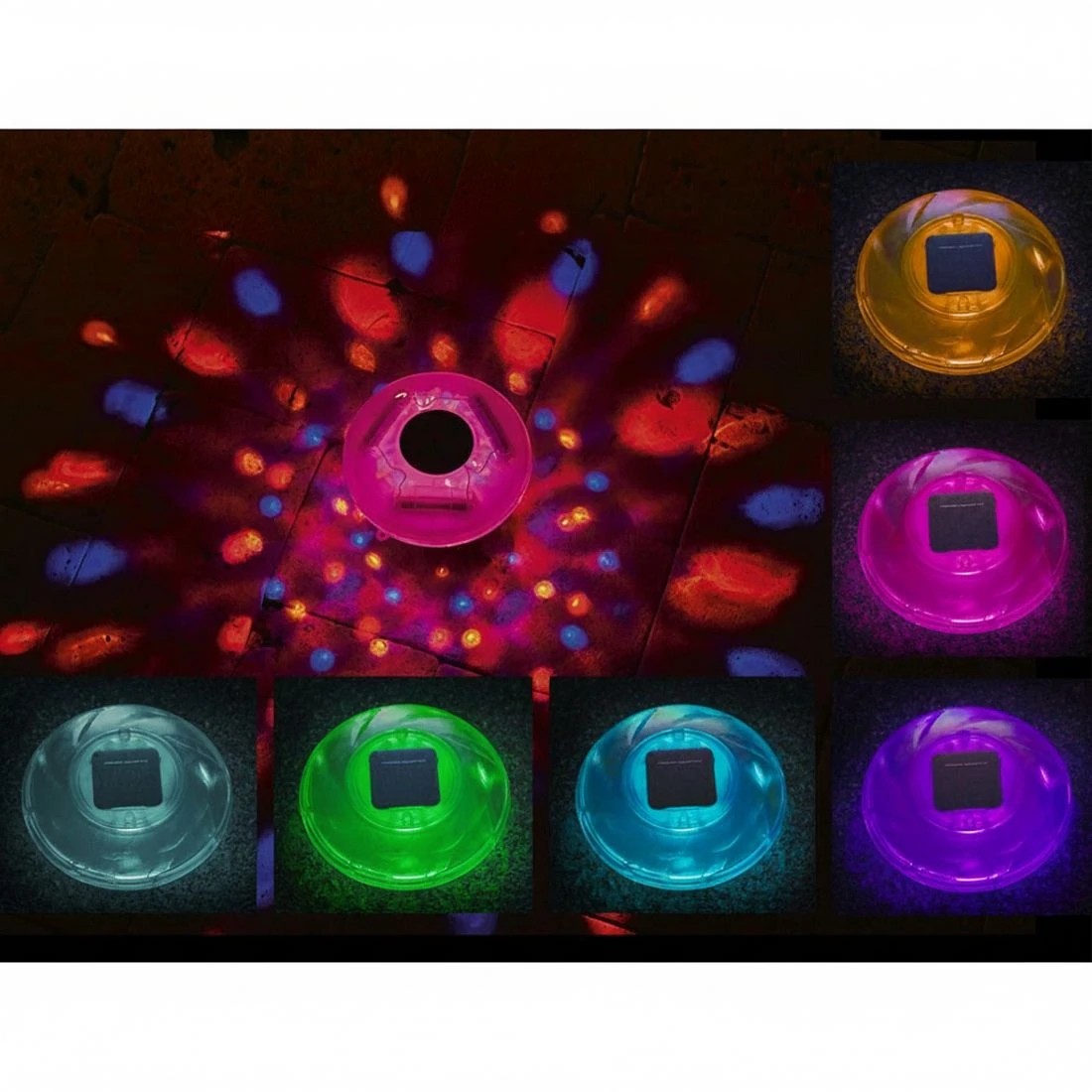 4 Bestway Solar Float Lamp LED Lamps Multi Color Float For Pool Pools - Multi, 4 of 6