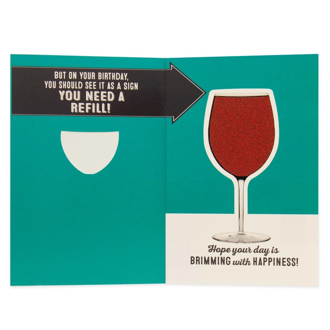 2 Connections from Hallmark Birthday Card - Wine Glass Refill, 2 of 3