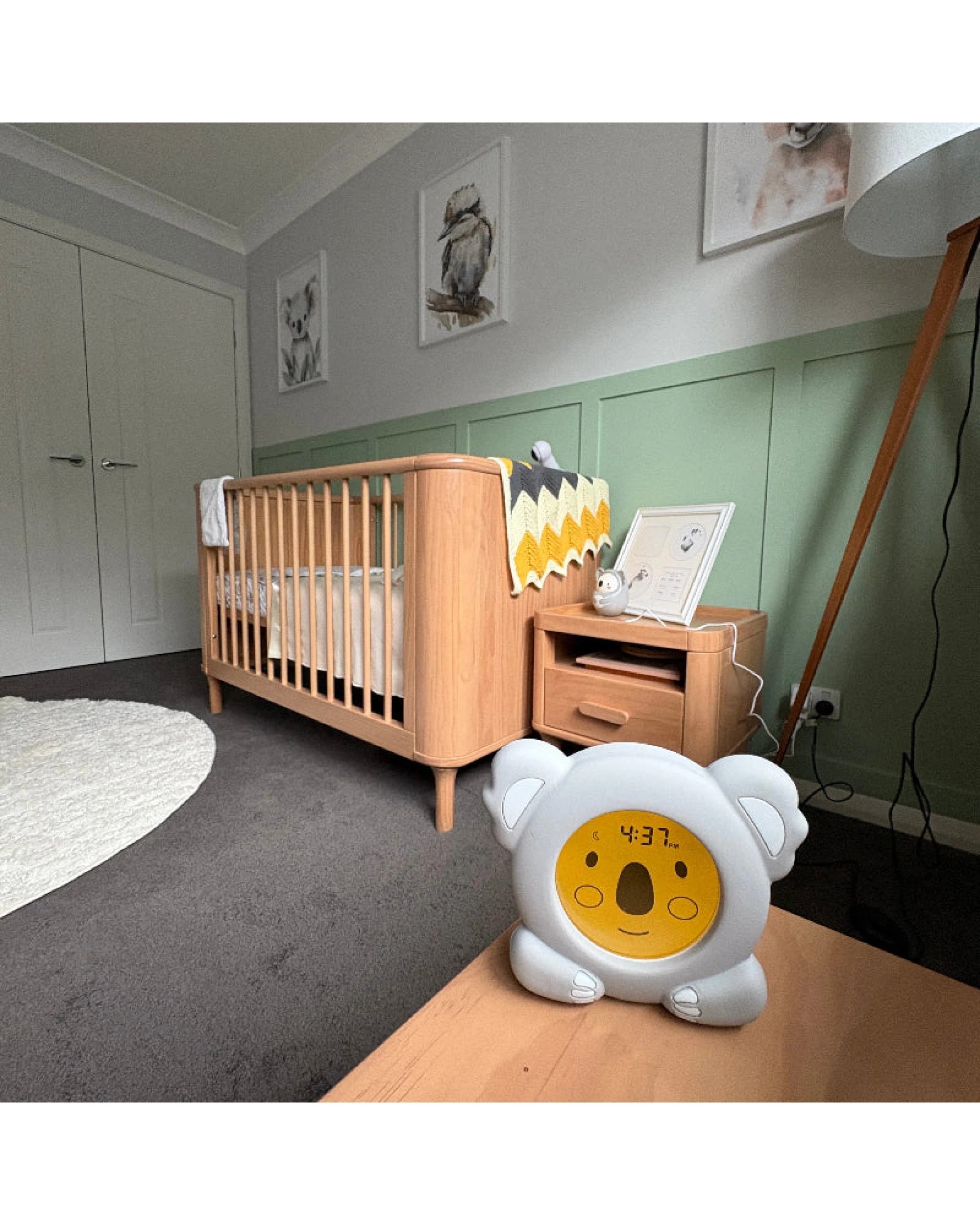 9 Oricom 08KBear Koala Bear Sleep Trainer Clock - White, 9 of 10