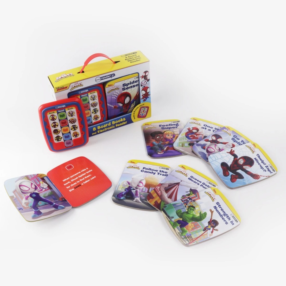 5 8 Pack Disney Junior Marvel Spidey and His Amazing Friends Board Books and Electronic Reader, 5 of 9