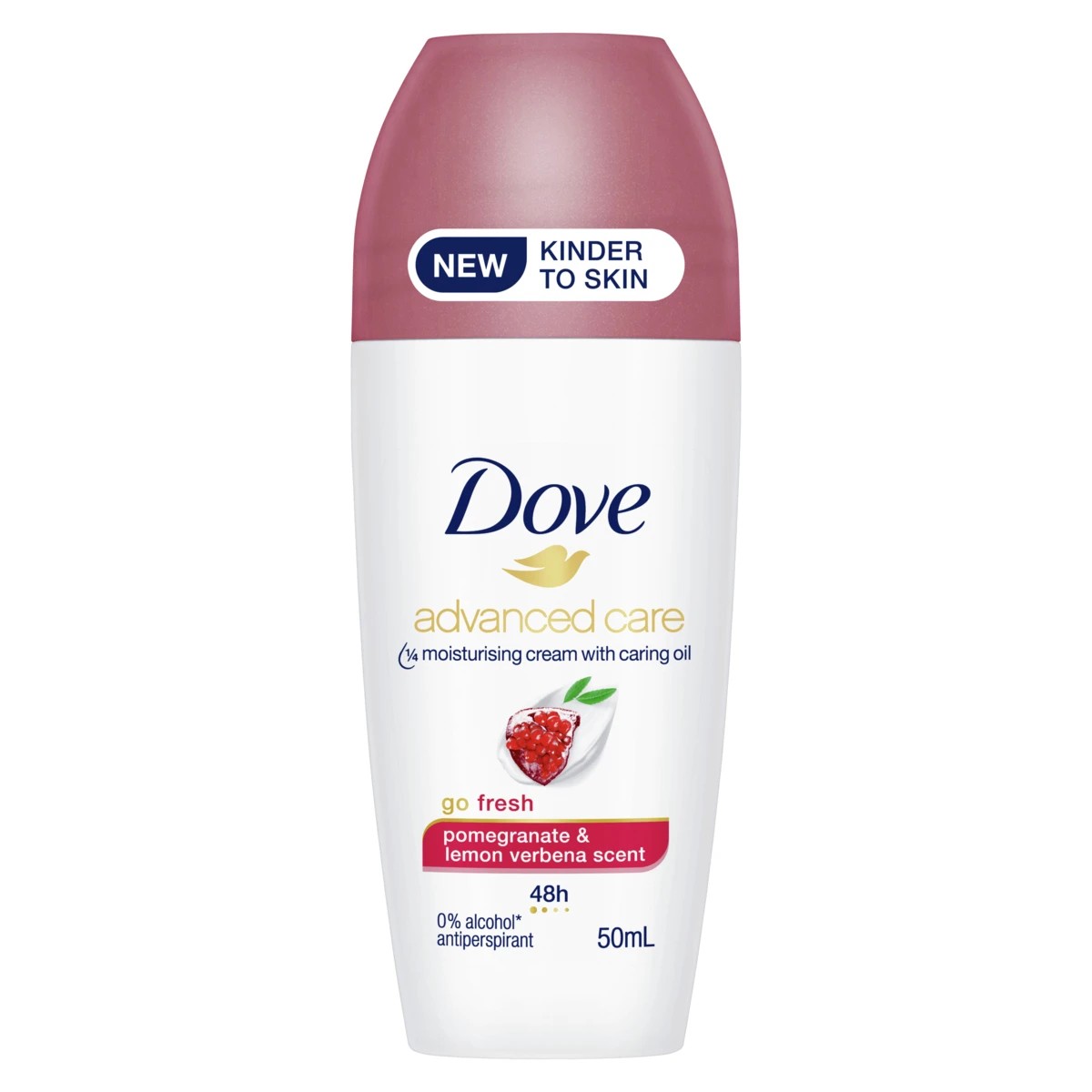 1 Dove Advanced Care Go Fresh Antiperspirant Deodorant Roll-On 50ml - Pomegranate and Lemon Verbena Scent, 1 of 3