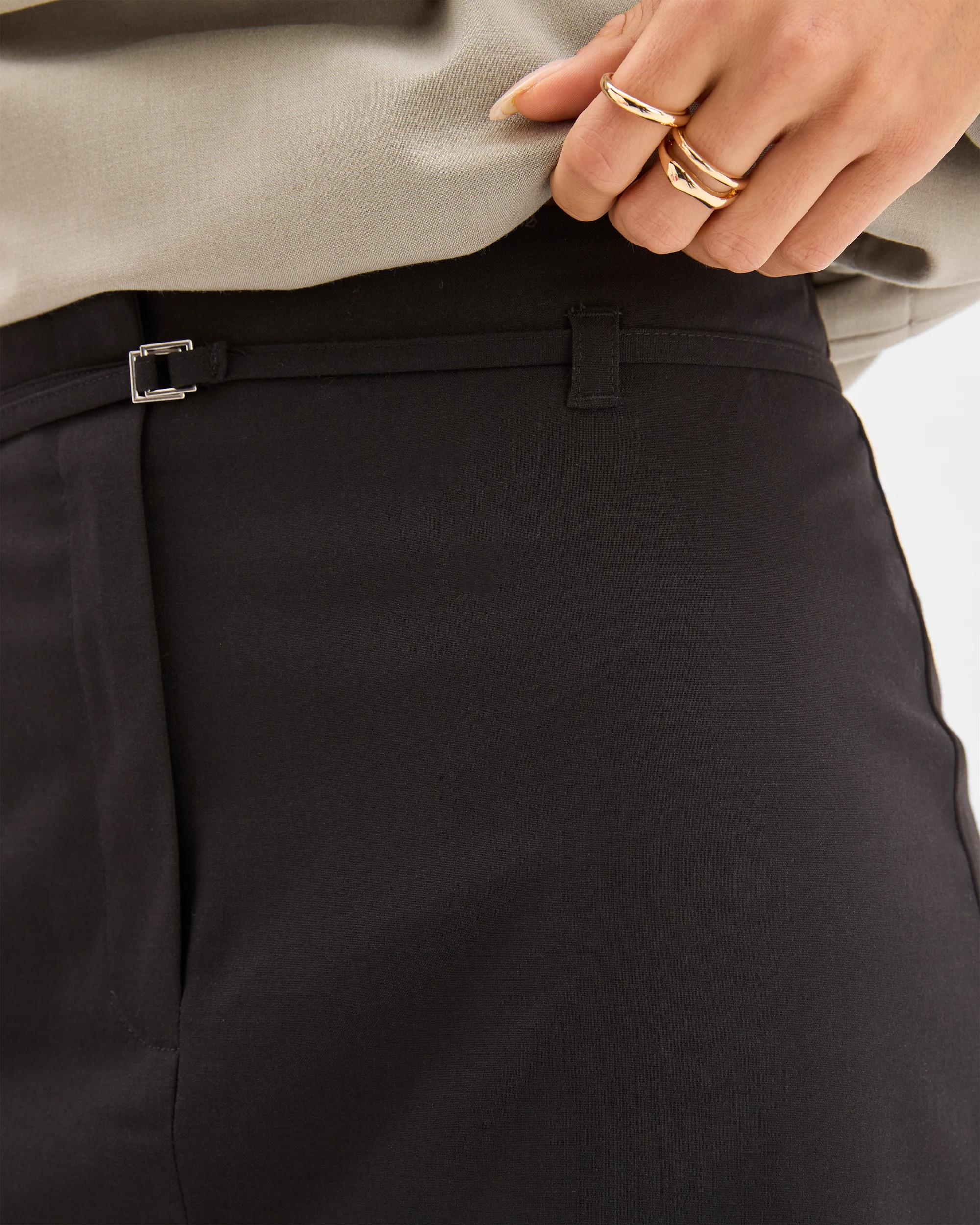 5 Lily Loves Column Midi Skirt BLACK, 5 of 6