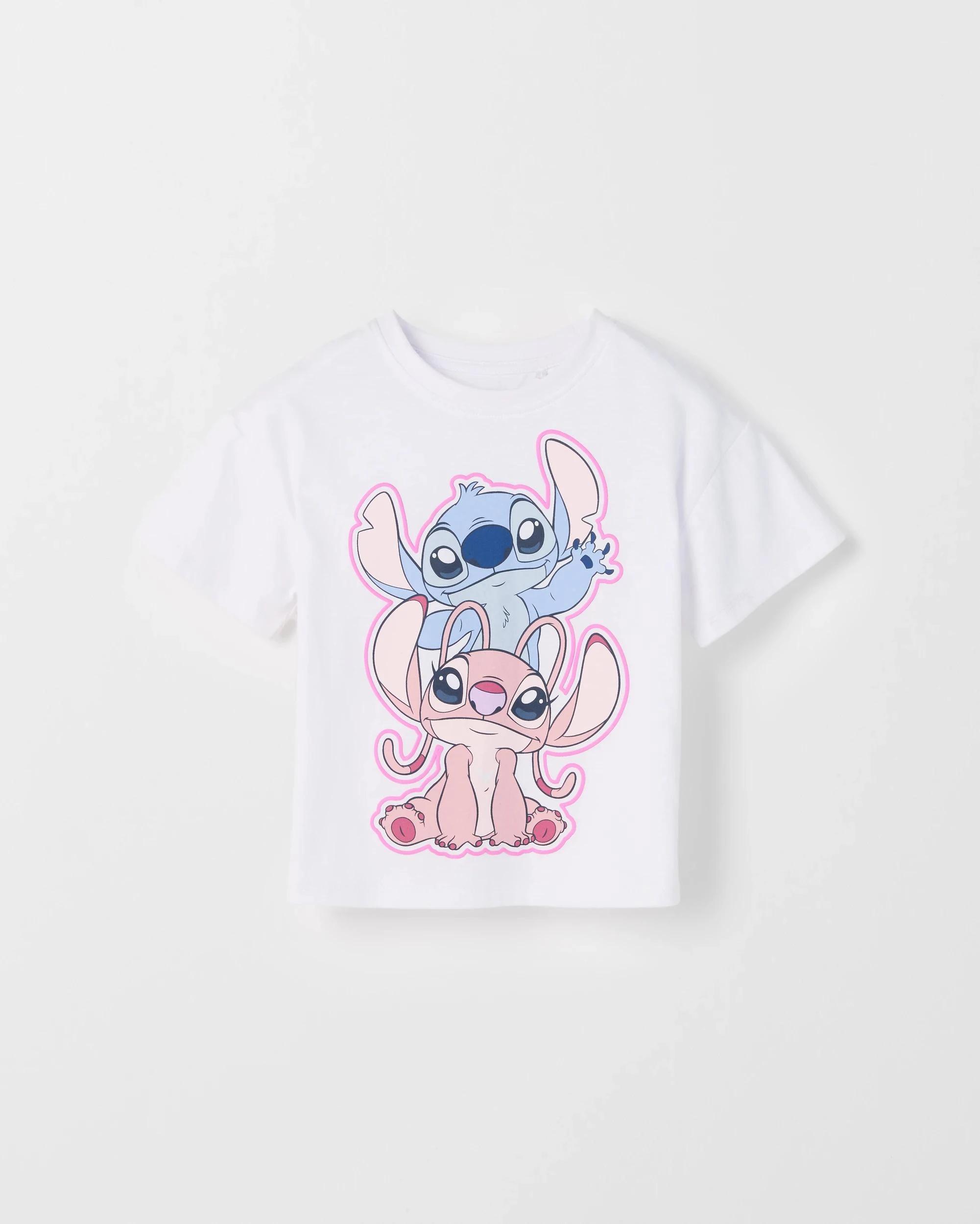 4 Disney Lilo & Stitch Australian Cotton Print T-Shirt WHITE, 4 of 5