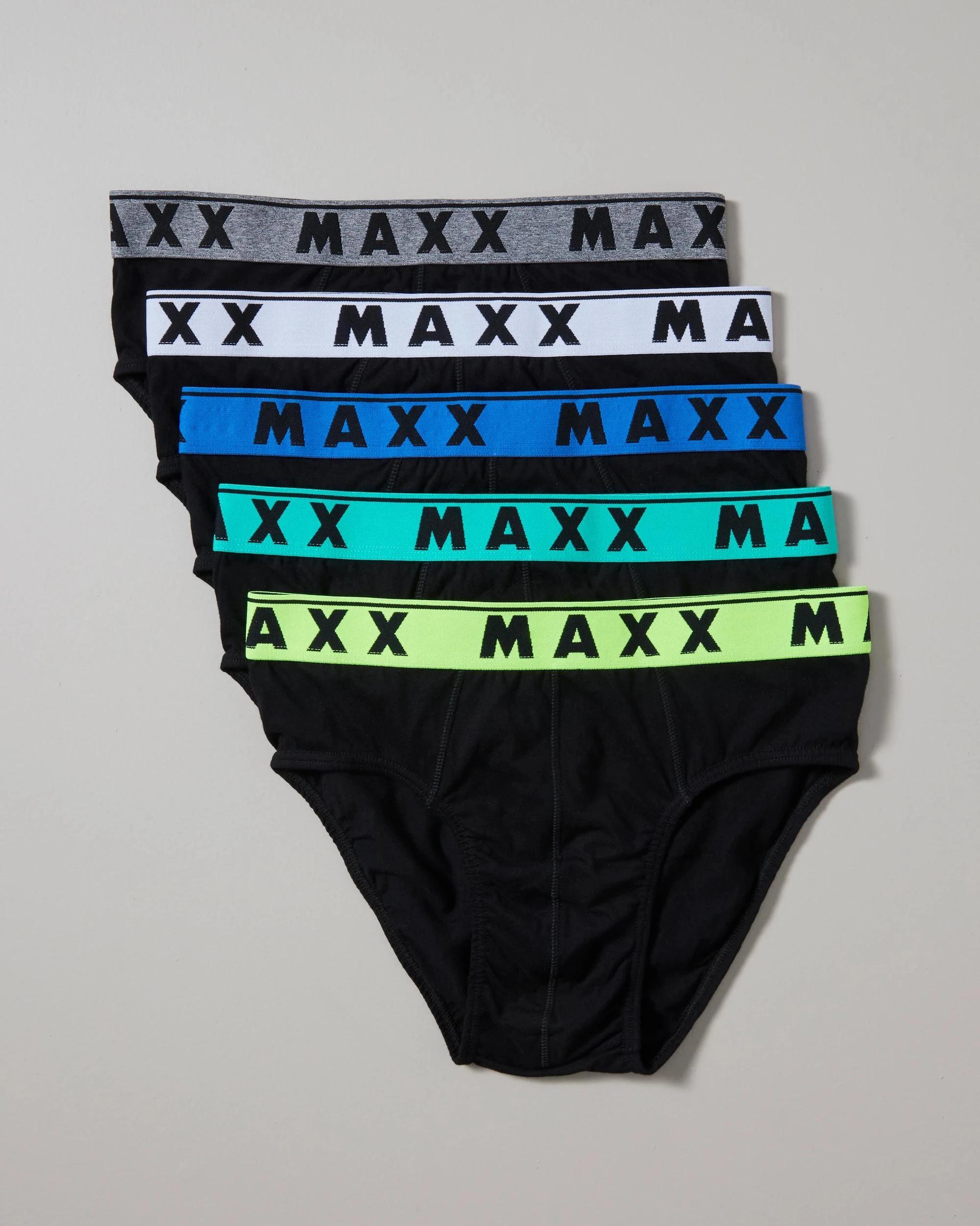 2 Maxx 5 Pack Hipster Briefs BLACK, 2 of 10
