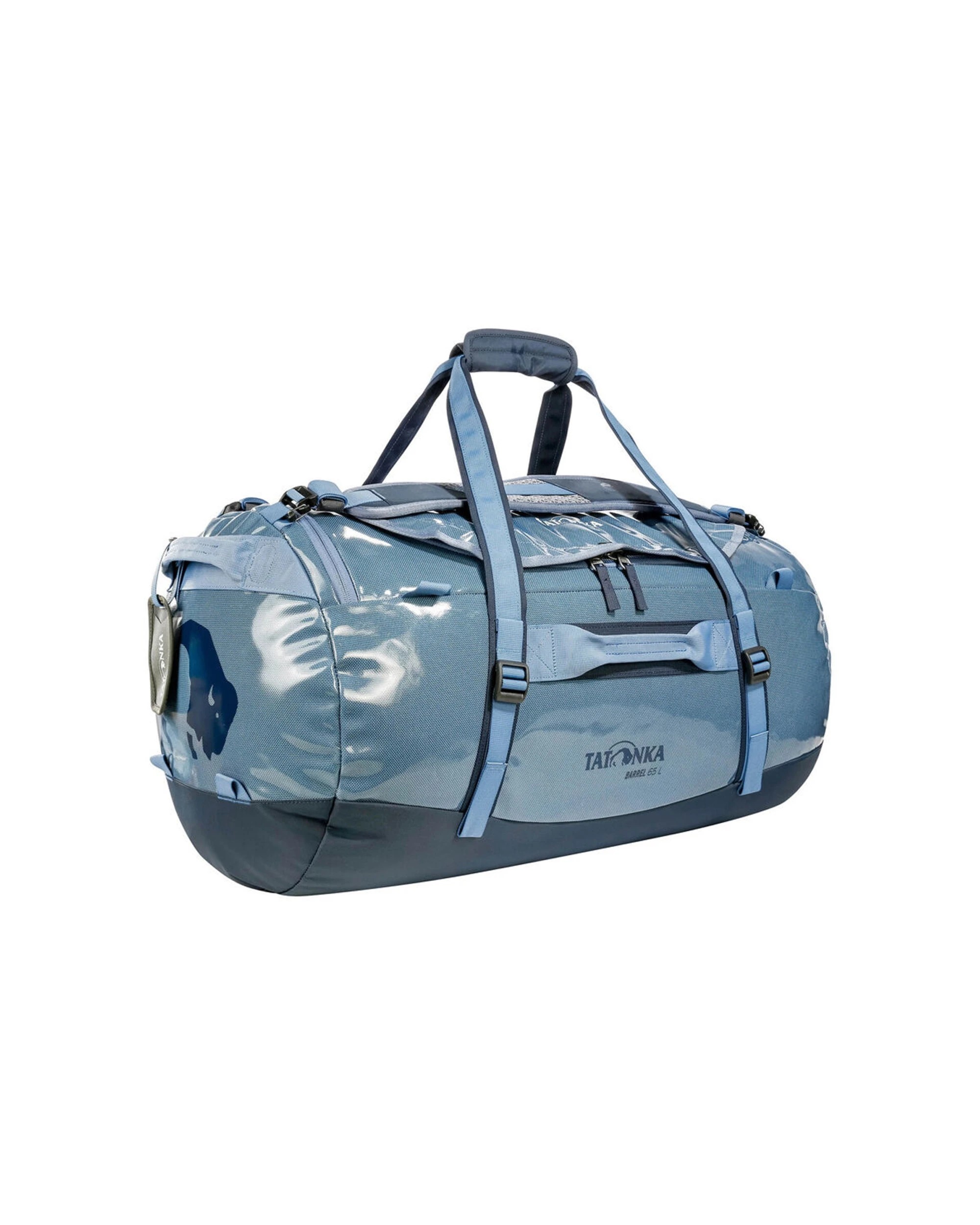 1 Tatonka Nylon Barrel Duffel Outdoor Travel Bag 65L Ballistic Nylon Construction - Blue, 1 of 10