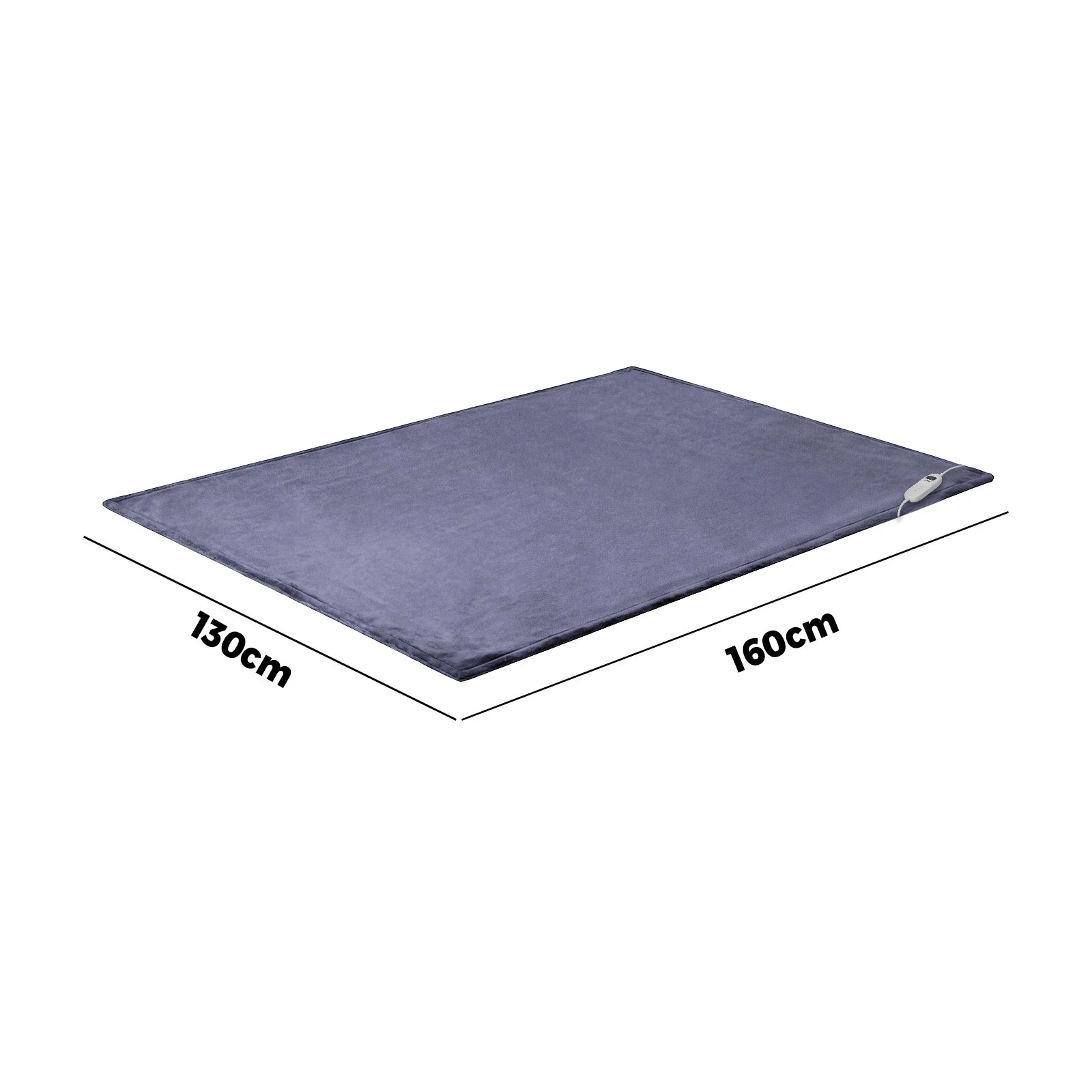 2 Bedra Bedding Electric Throw Rug Washable Heated Blanket Flannel Winter Warm - Single Bed - Purple, 2 of 10