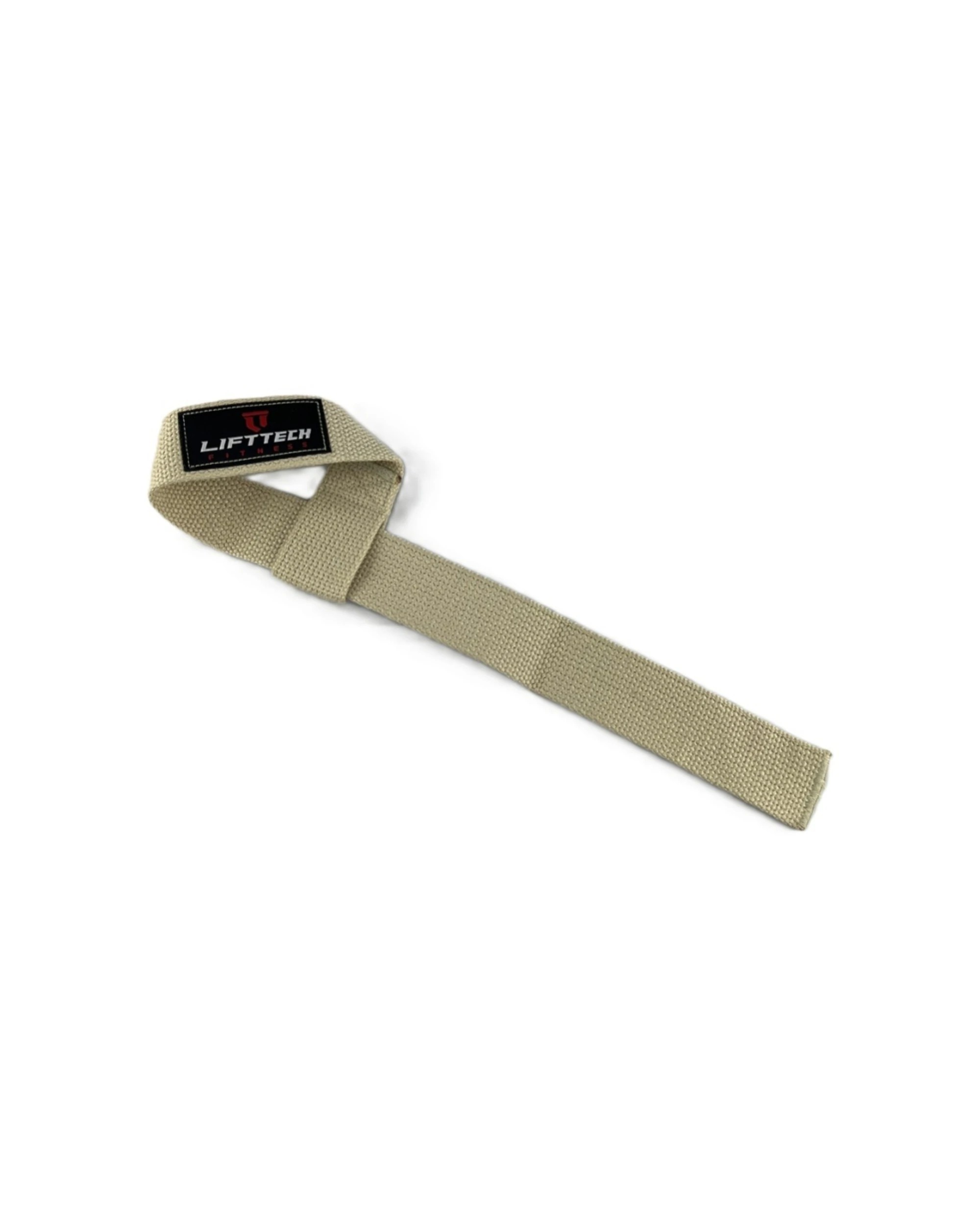 2 Lift-Tech Fitness 2pc Cotton Heavy Lifting Support Durable Grip Straps 21 Inch Skin - Beige, 2 of 3
