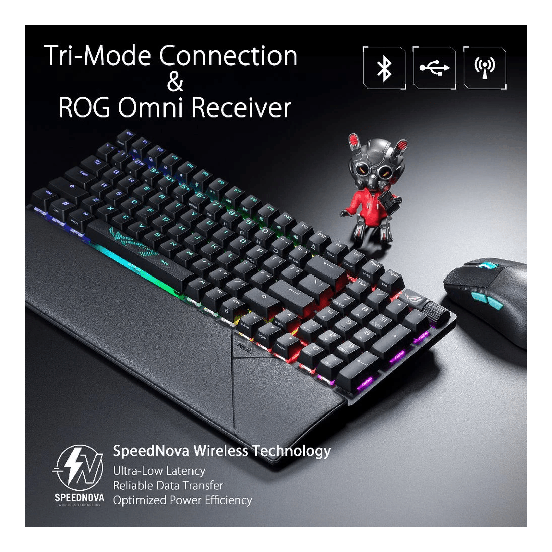 7 ASUS ROG Strix Scope II 96 Wireless Keyboard NX Snow Switch, 7 of 10