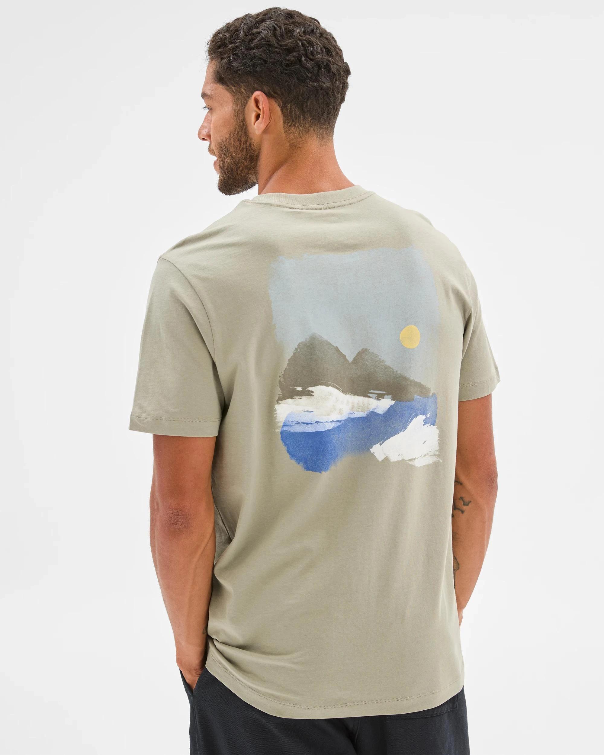 5 Target Australian Cotton Print T-Shirt PUTTY WATERCOLOUR, 5 of 6