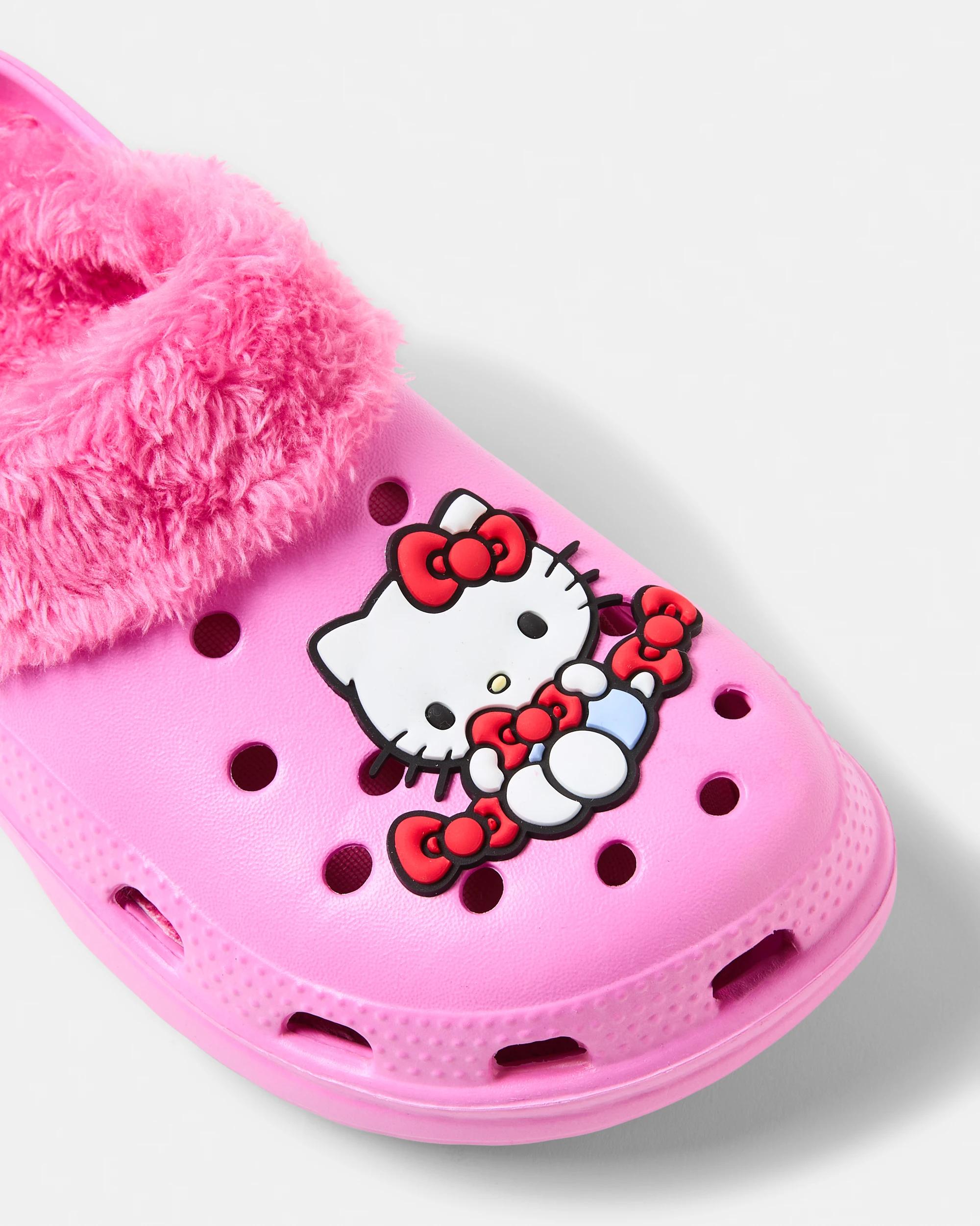 3 Senior Hello Kitty License Faux Fur Clogs Hellokitty, 3 of 3