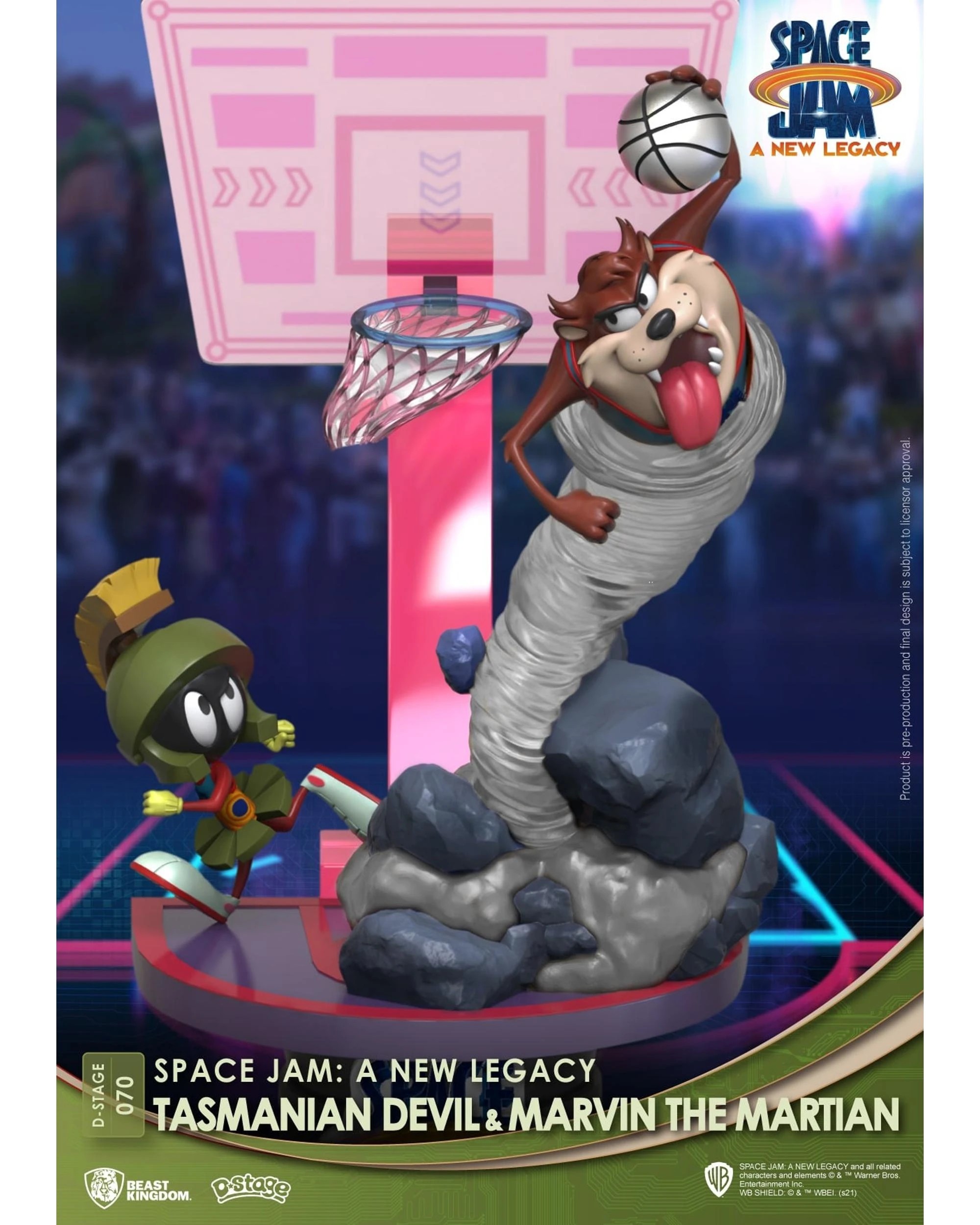 6 Beast Kingdom D-Stage Space Jam: A New Legacy Tasmanian Devil and Marvin the Martian Figure, 6 of 7