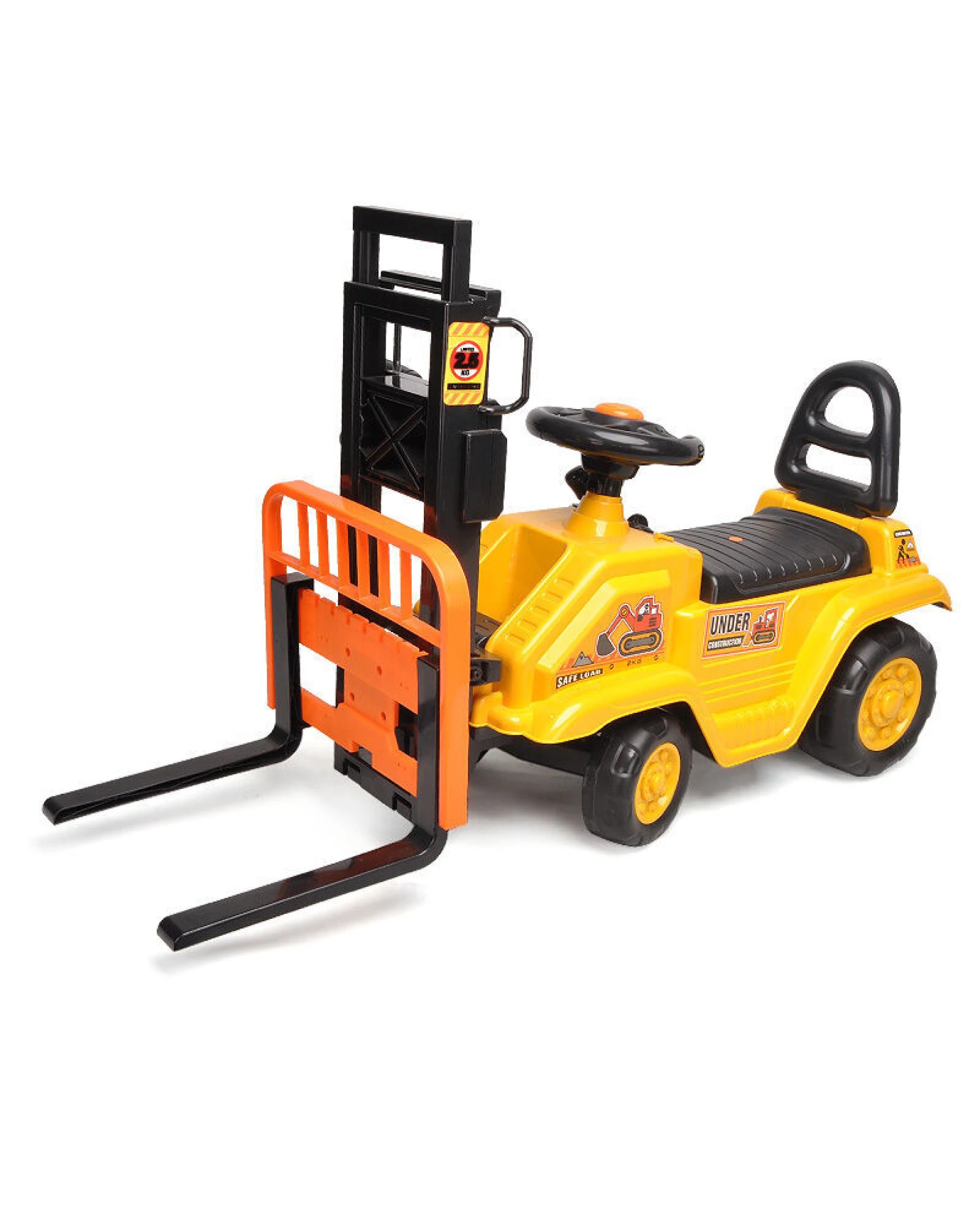 4 Lenoxx Kids Manual Forklift Ride-On with Working Mast Lift and Pallet, 4 of 9
