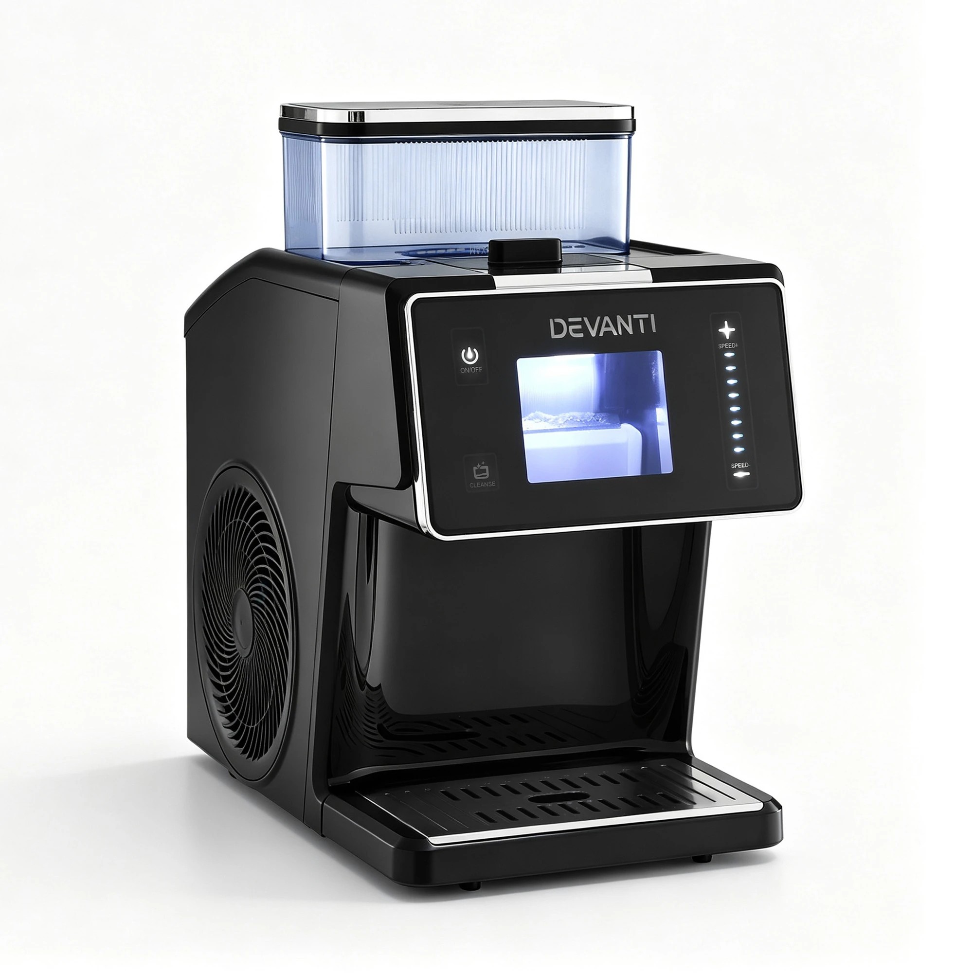 4 Devanti 20kg Ice Maker Snowflake Shaved Bingsu Slushie - Black, 4 of 9