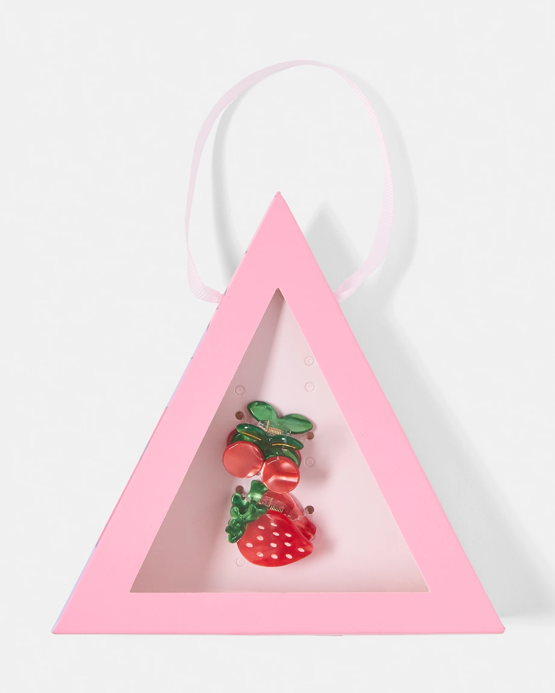 1 2 Pack Red Fruit Claw Hair Clips Gift Set, 1 of 3