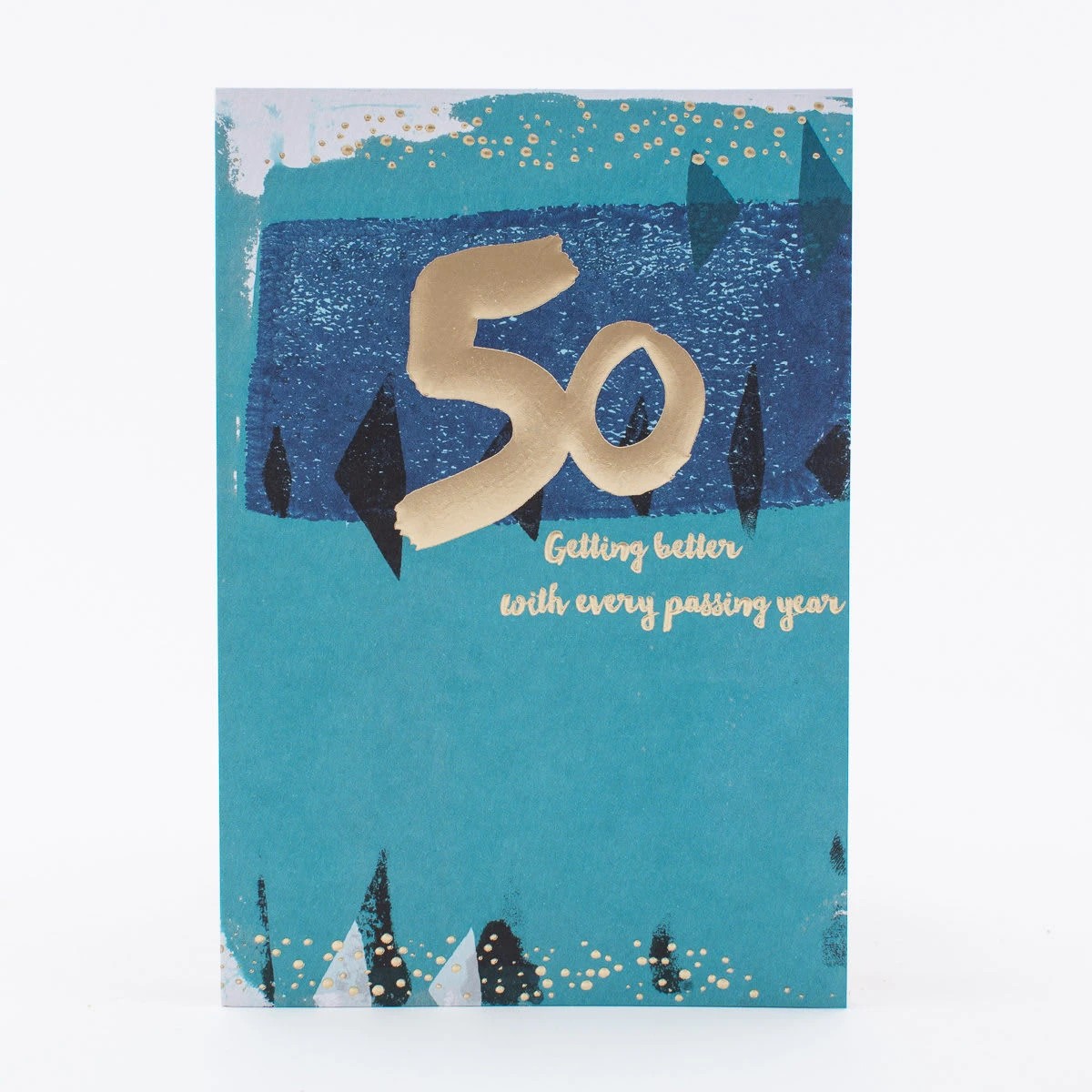 1 Hallmark Birthday Card - 50th Contemporary Design, 1 of 3