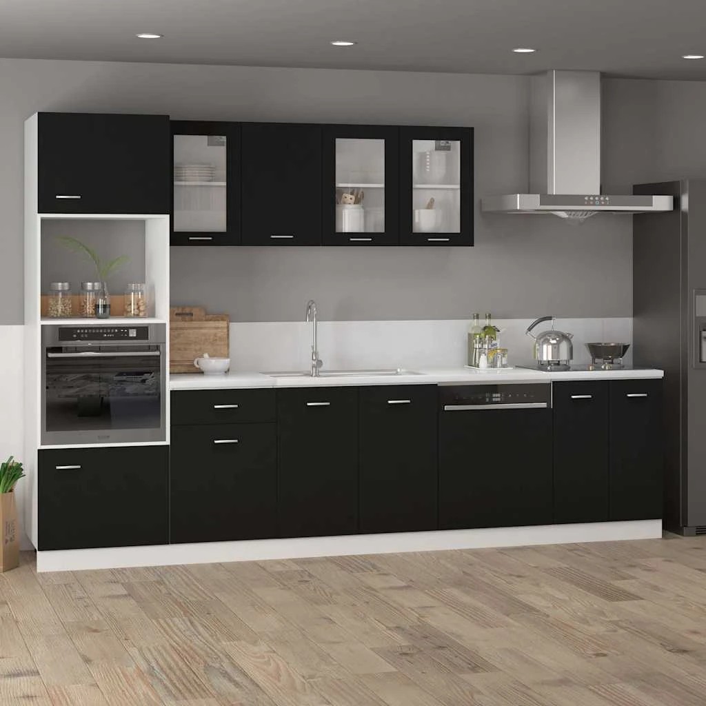 3 vidaXL Kitchen cabinet Ample Storage - Black, 3 of 9