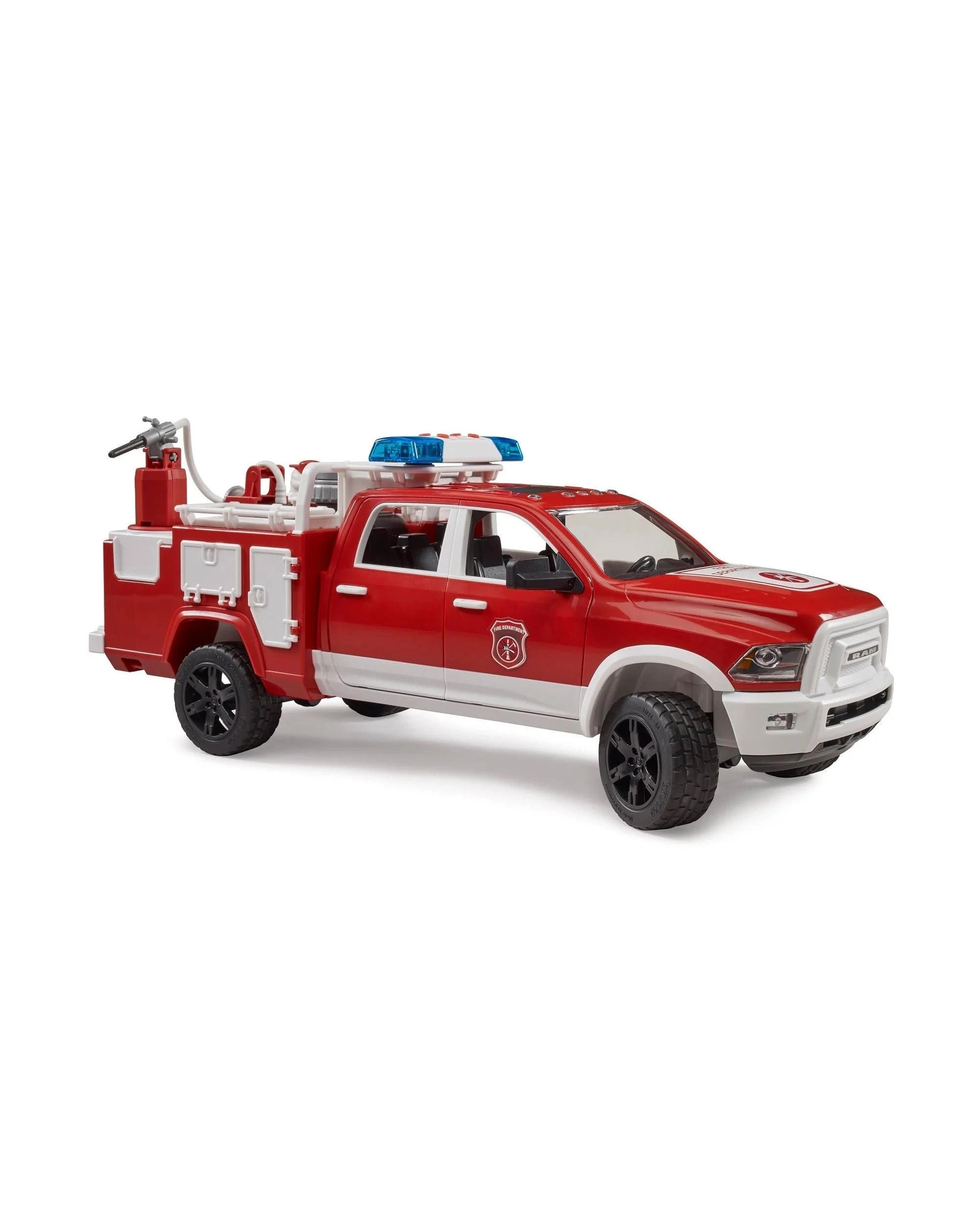 2 Bruder Emergency RAM 2500 Fire Engine Truck with Light and Sound Module - Red, 2 of 9