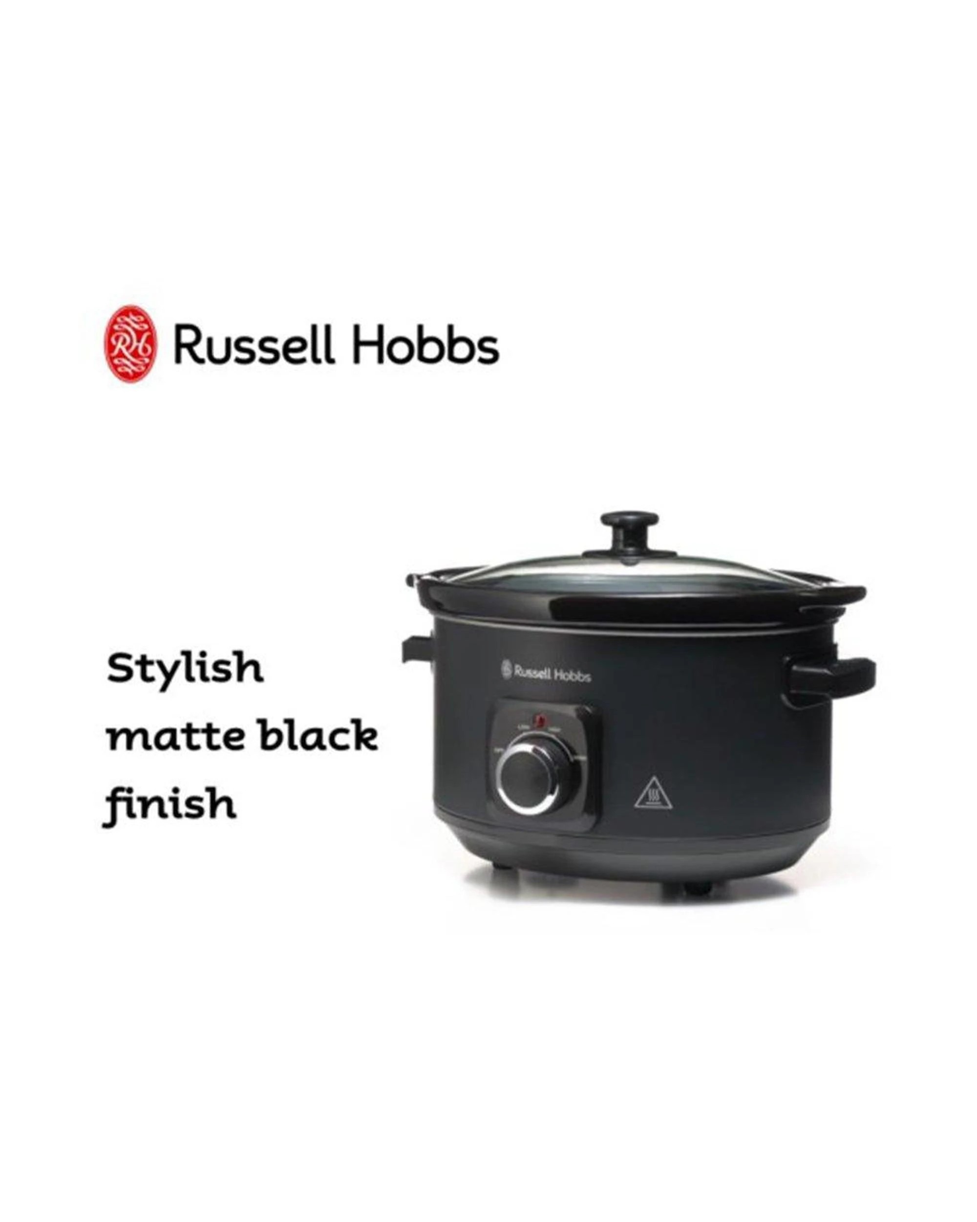 5 Russell Hobbs Rhsc4a Electric 4l Slow Cooker/ceramic Bowl Pot W/ Lid Matte Black - Black, 5 of 5