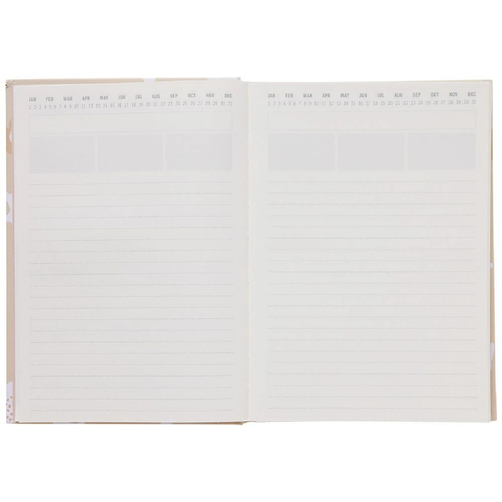 4 Otto A5 Day to Page Undated Diary Floral Abstract, 4 of 6