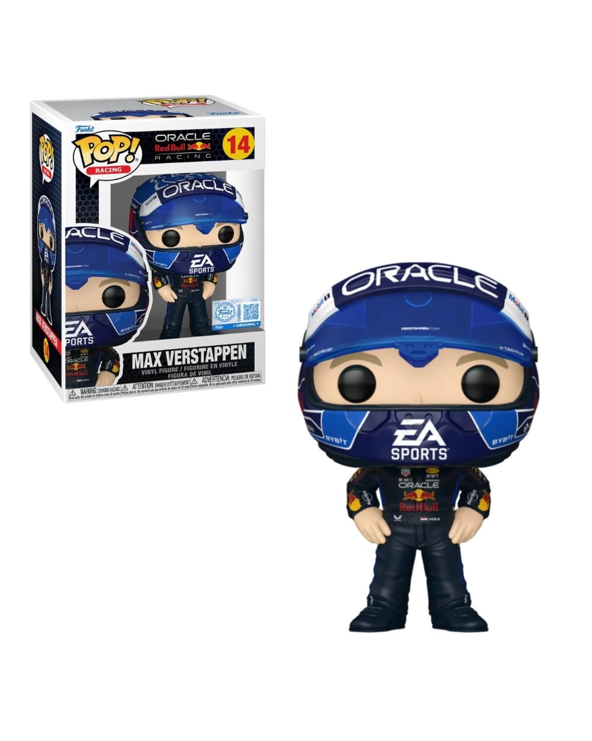 1 Formula 1 Oracle Red Bull Racing Max Verstappen with USA Helmet Funko POP! Vinyl, 1 of 3