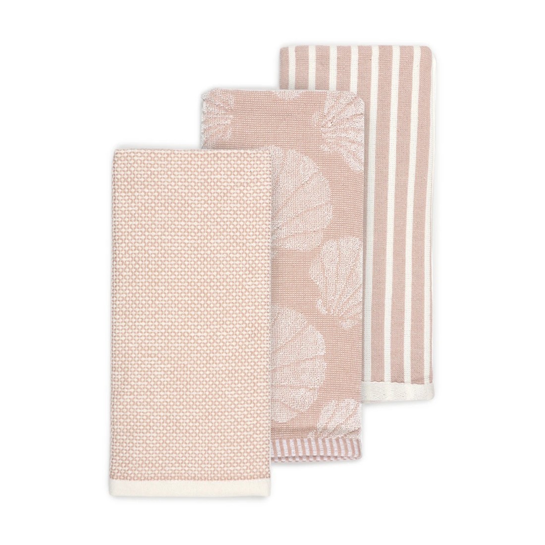 1 3 Pack Shell Natural Tea Towels, 1 of 7