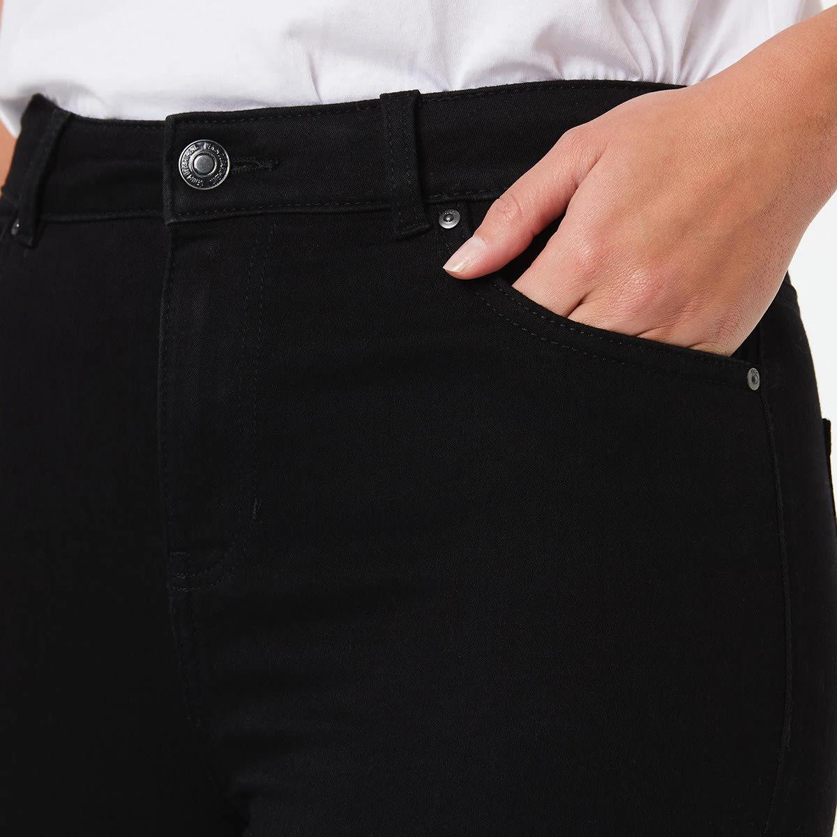 4 Soft Touch High Rise Jeans Black Wash, 4 of 4