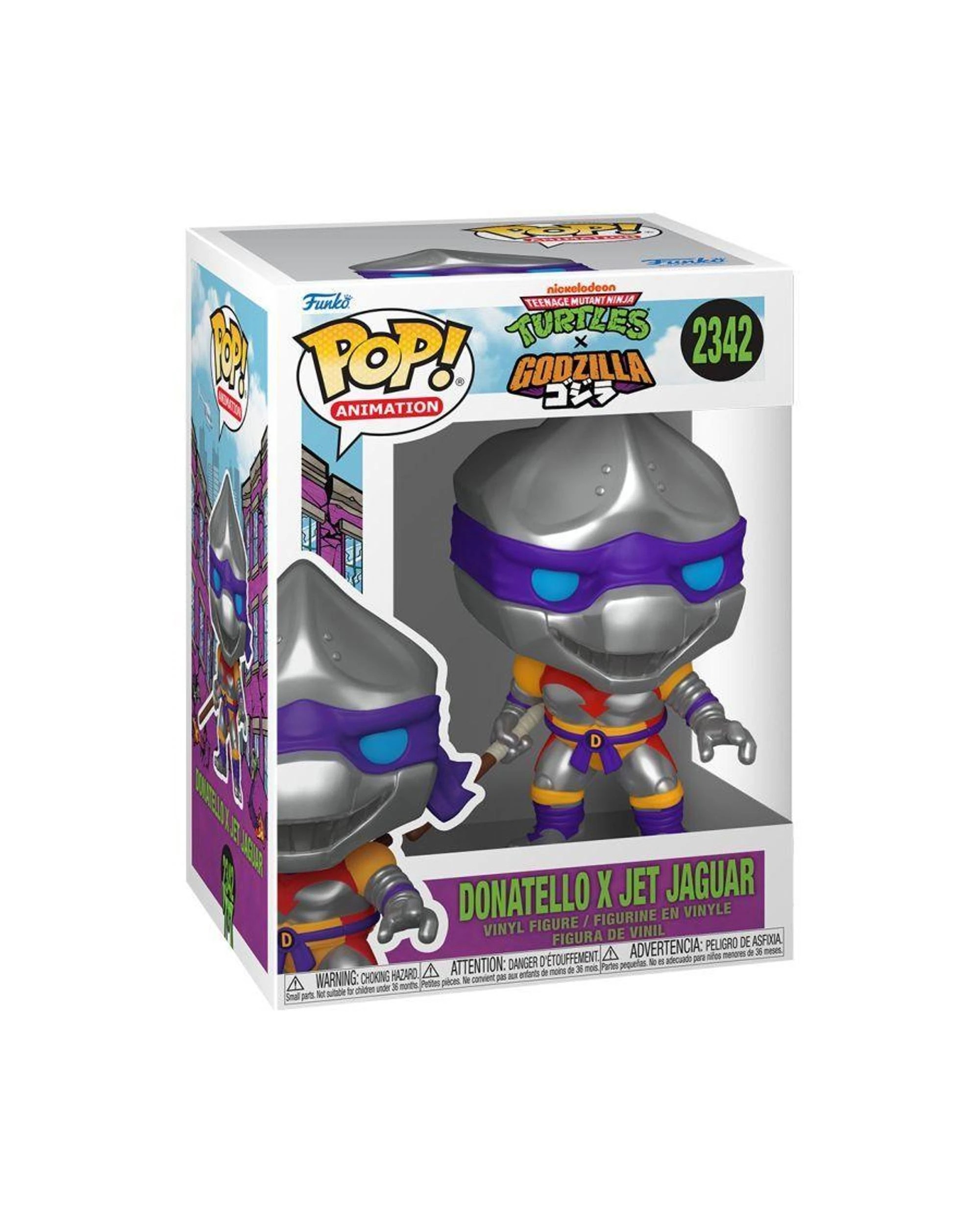 3 Teenage Mutant Ninja Turtles x Godzilla Donatello x Jet Jaguar Funko POP! Vinyl, 3 of 3
