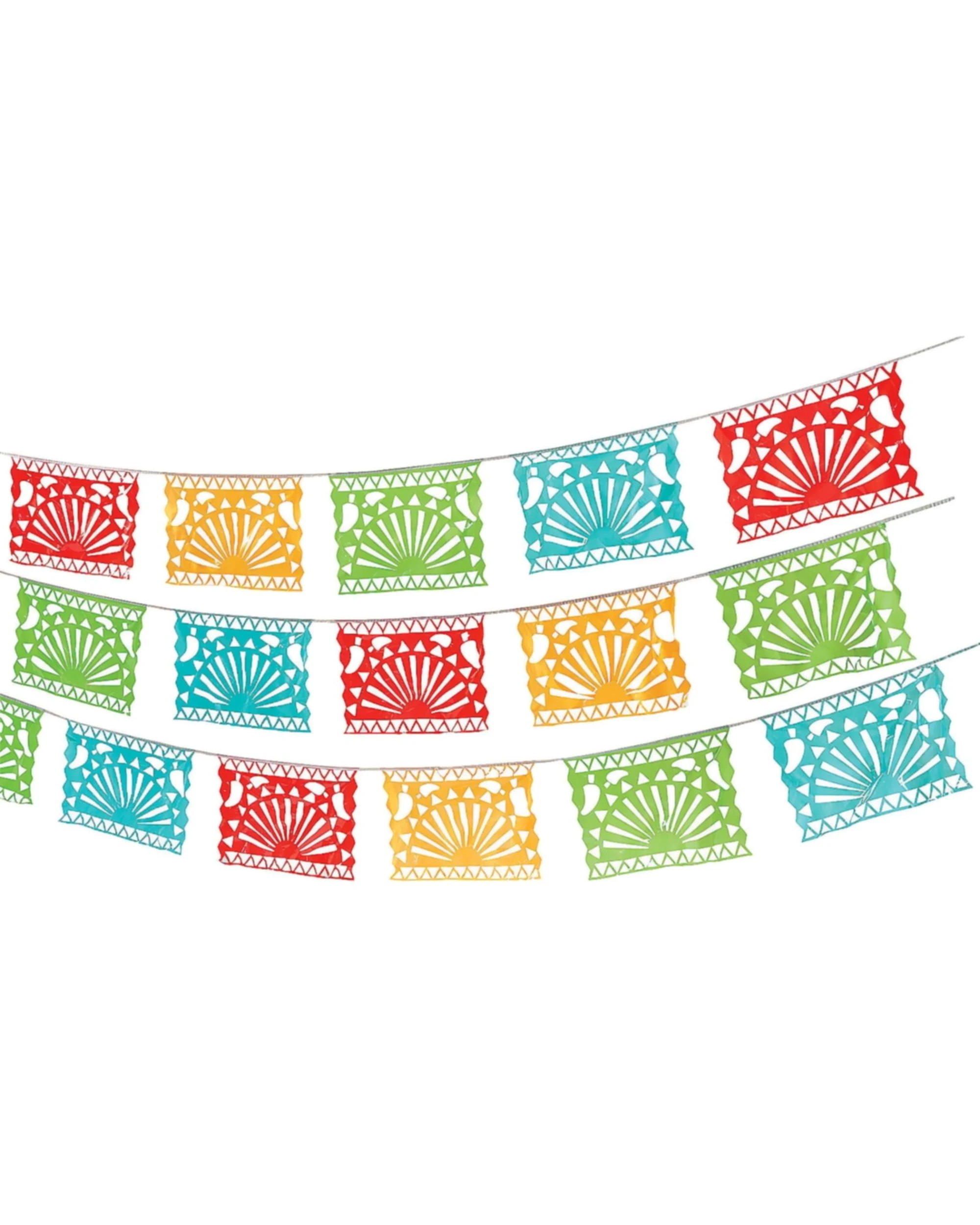 1 Partyrama Plastic Fiesta Del Sol Garland Banner 30M, 1 of 1