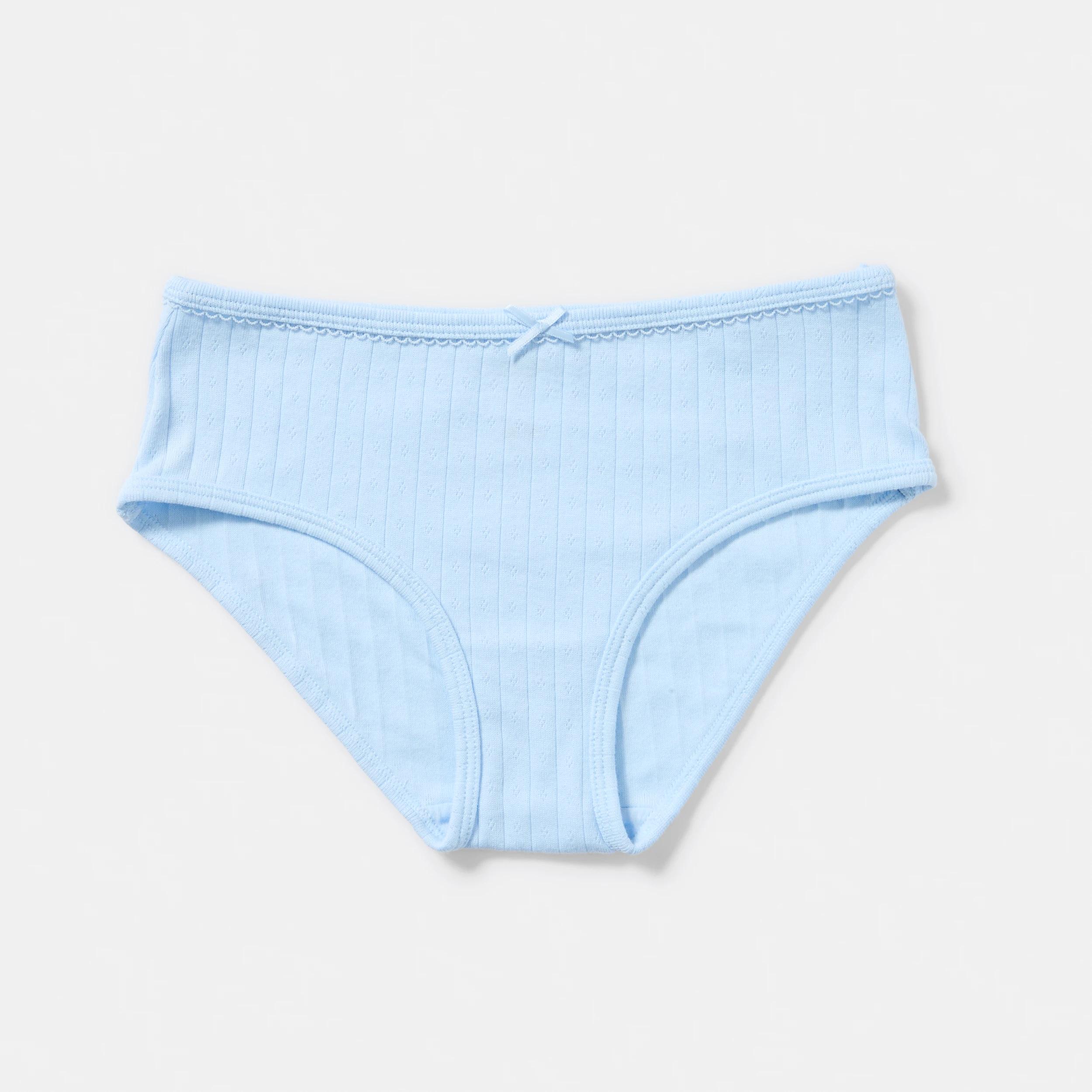 3 3 Pack Pointelle Briefs PINK SOLID, 3 of 5