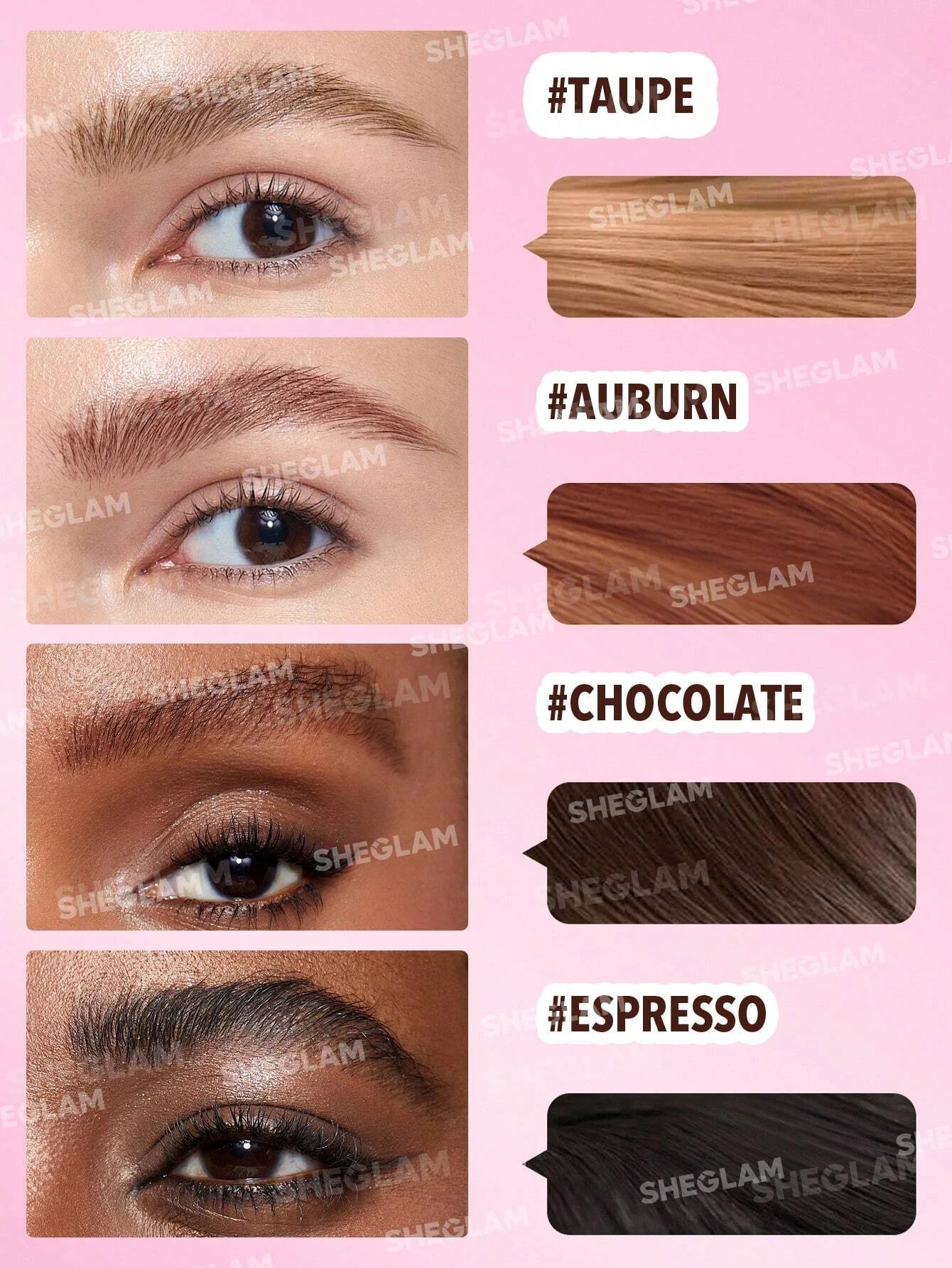 6 SHEGLAM Brow-Fection Angled Brush & Dip - Chocolate, 6 of 7