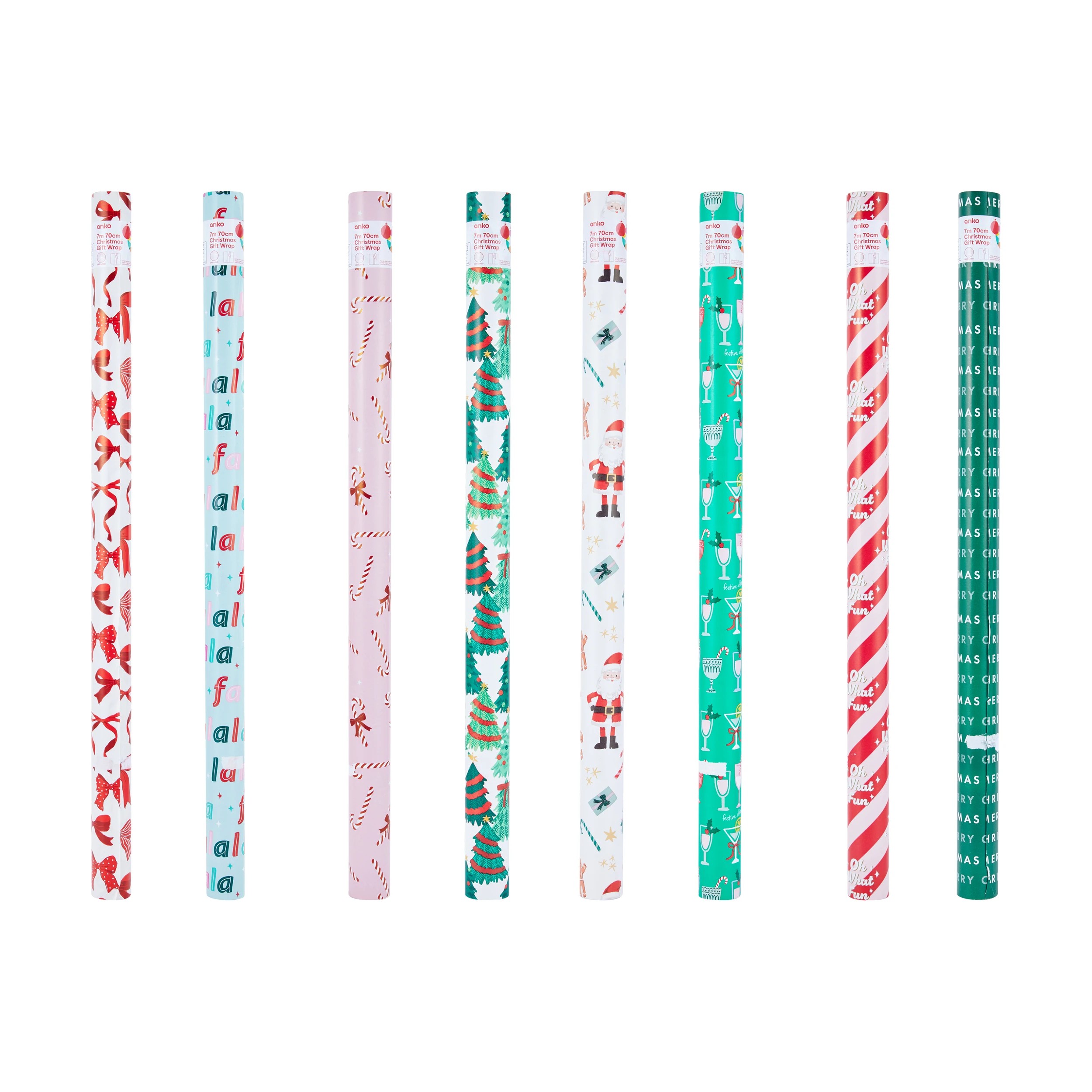 4 7m 70cm Christmas Gift Wrap - Assorted, 4 of 4