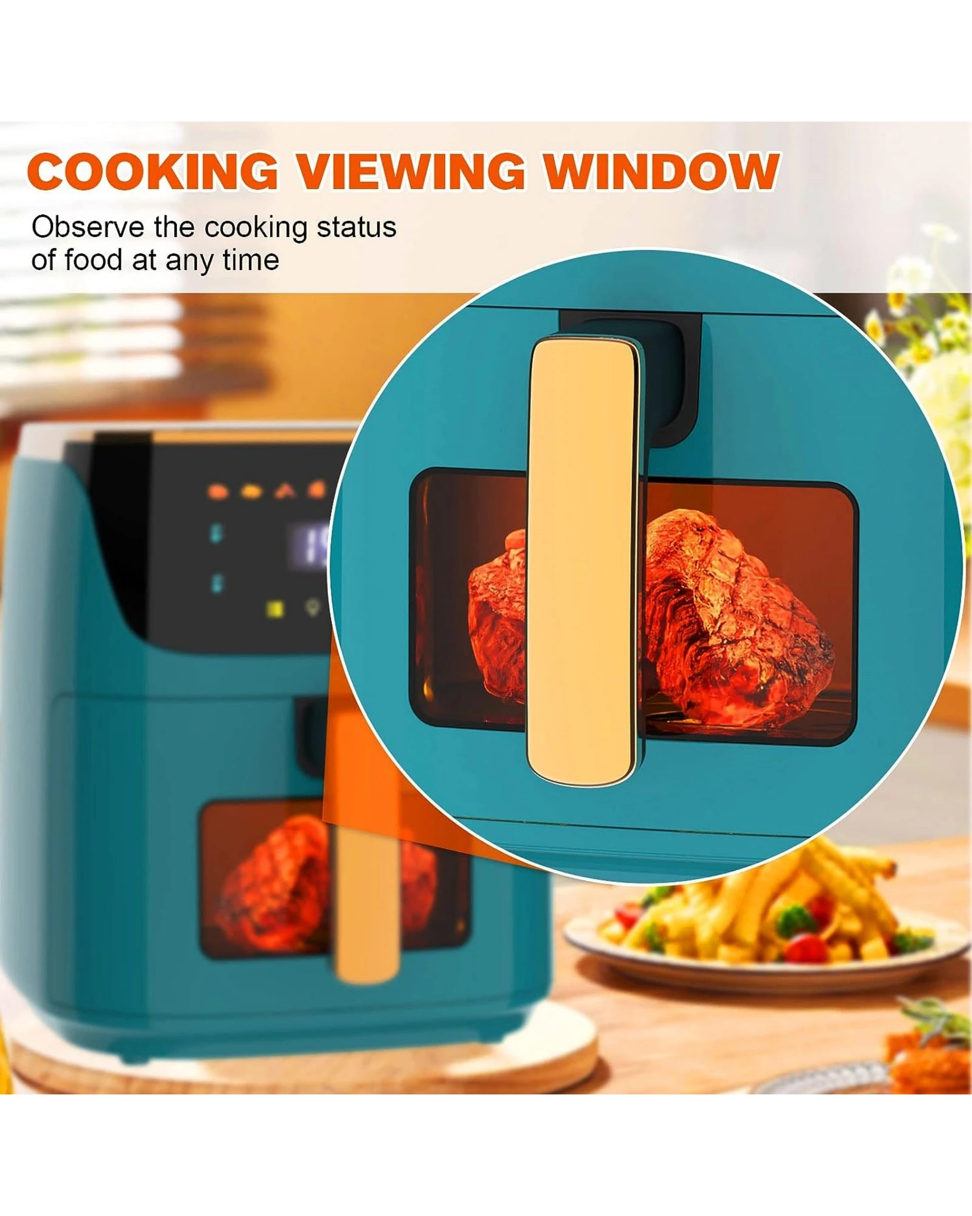 6 Advwin Air Fryer 8l Xxl Led Fryers Oven Airfryer Healthy Cooker Free Oil Kitchen, 6 of 7