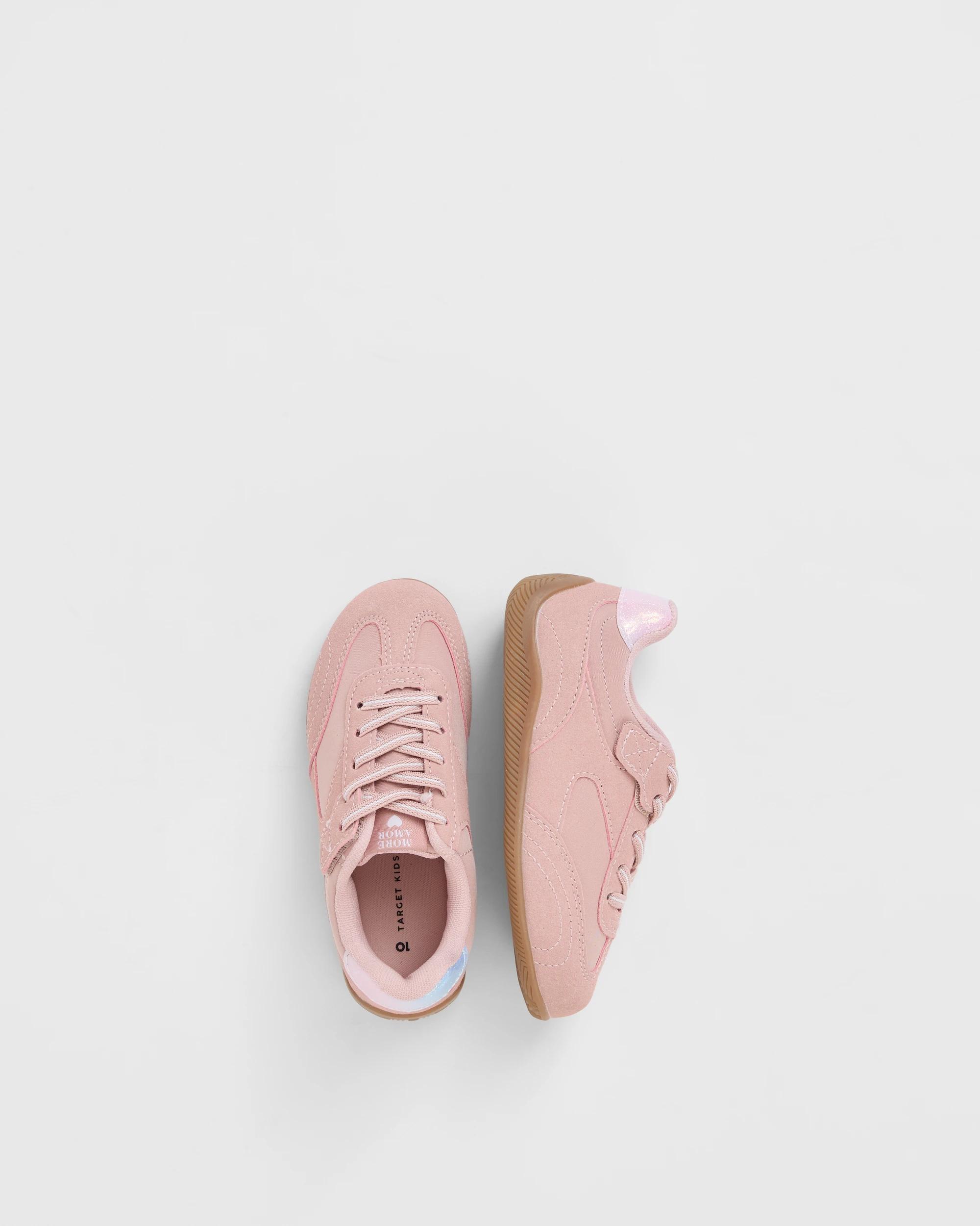 3 Target Kids Low Profile Retro Sneaker PINK, 3 of 4