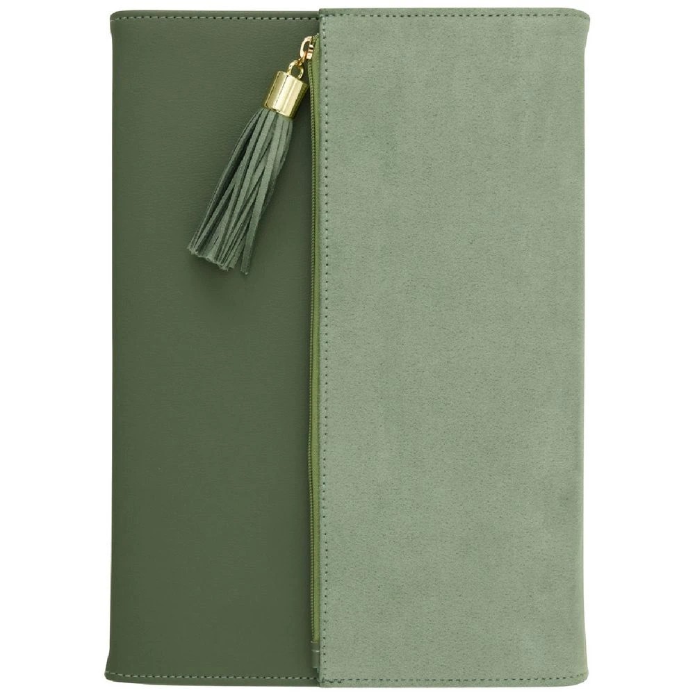1 Otto Palm Trifold Refillable Notebook Green, 1 of 9