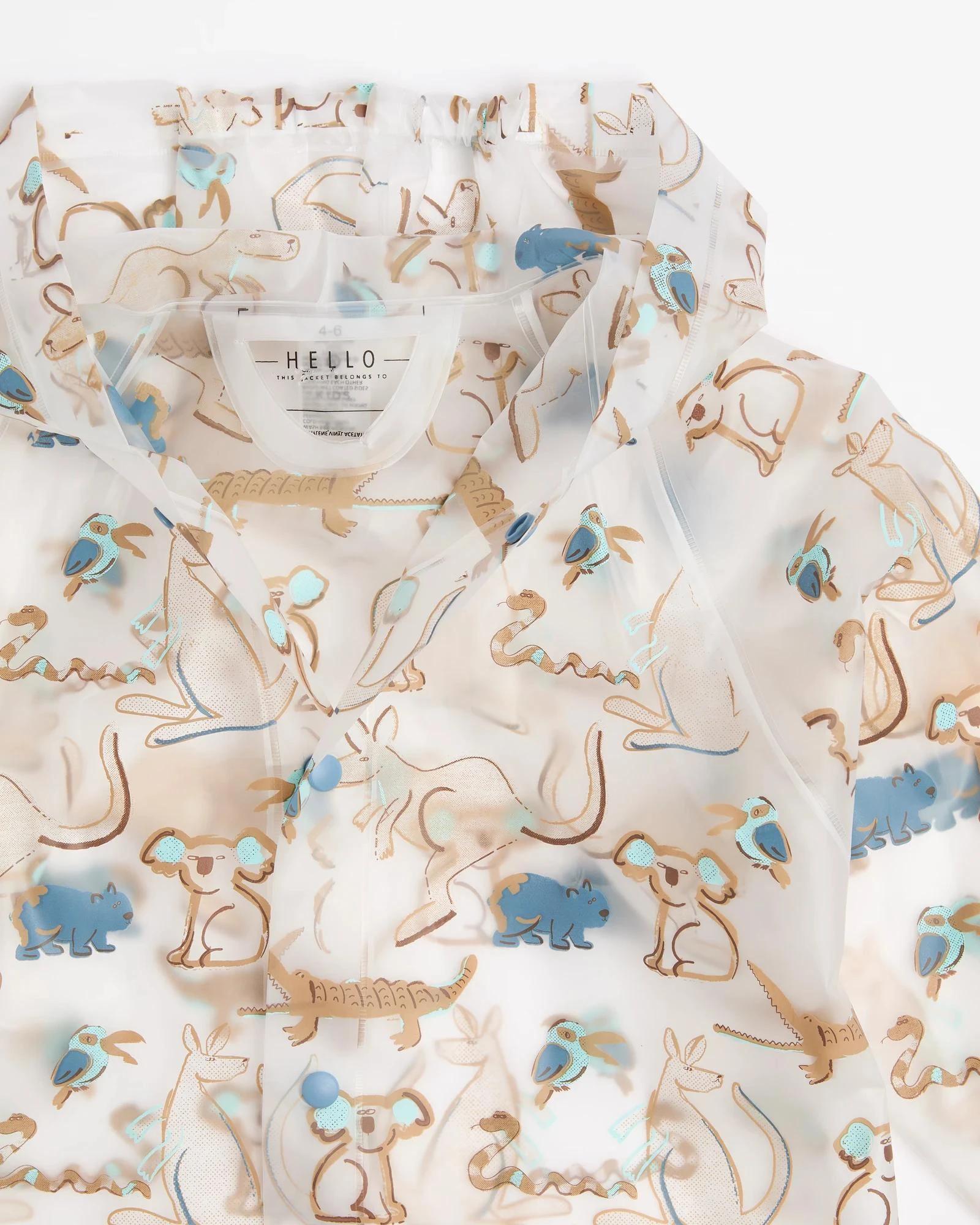 2 Target Kids Print Raincoat NATIVE ANIMALS, 2 of 3