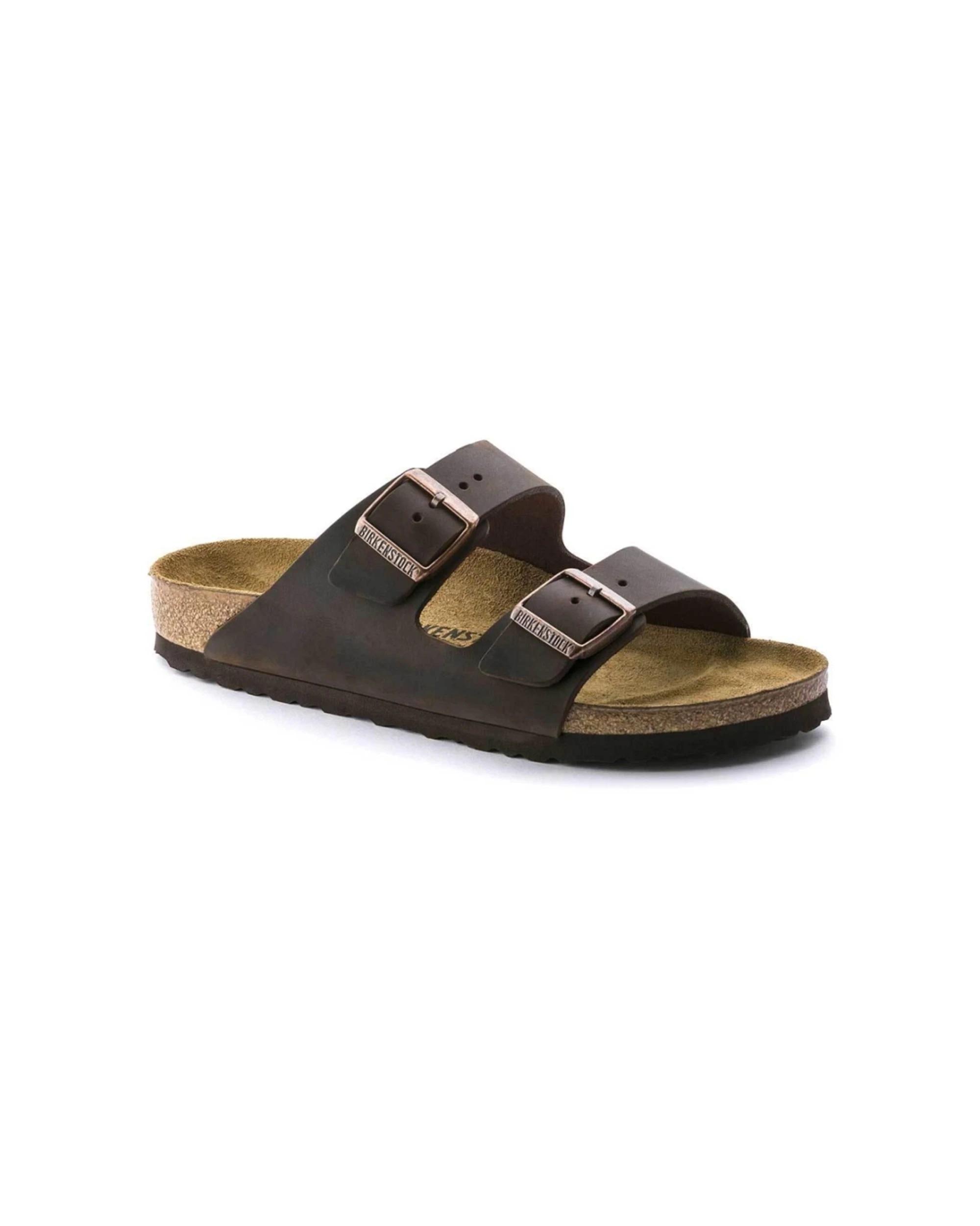2 Birkenstock Arizona Oiled Leather Sandals Narrow Width HABANA, 2 of 4
