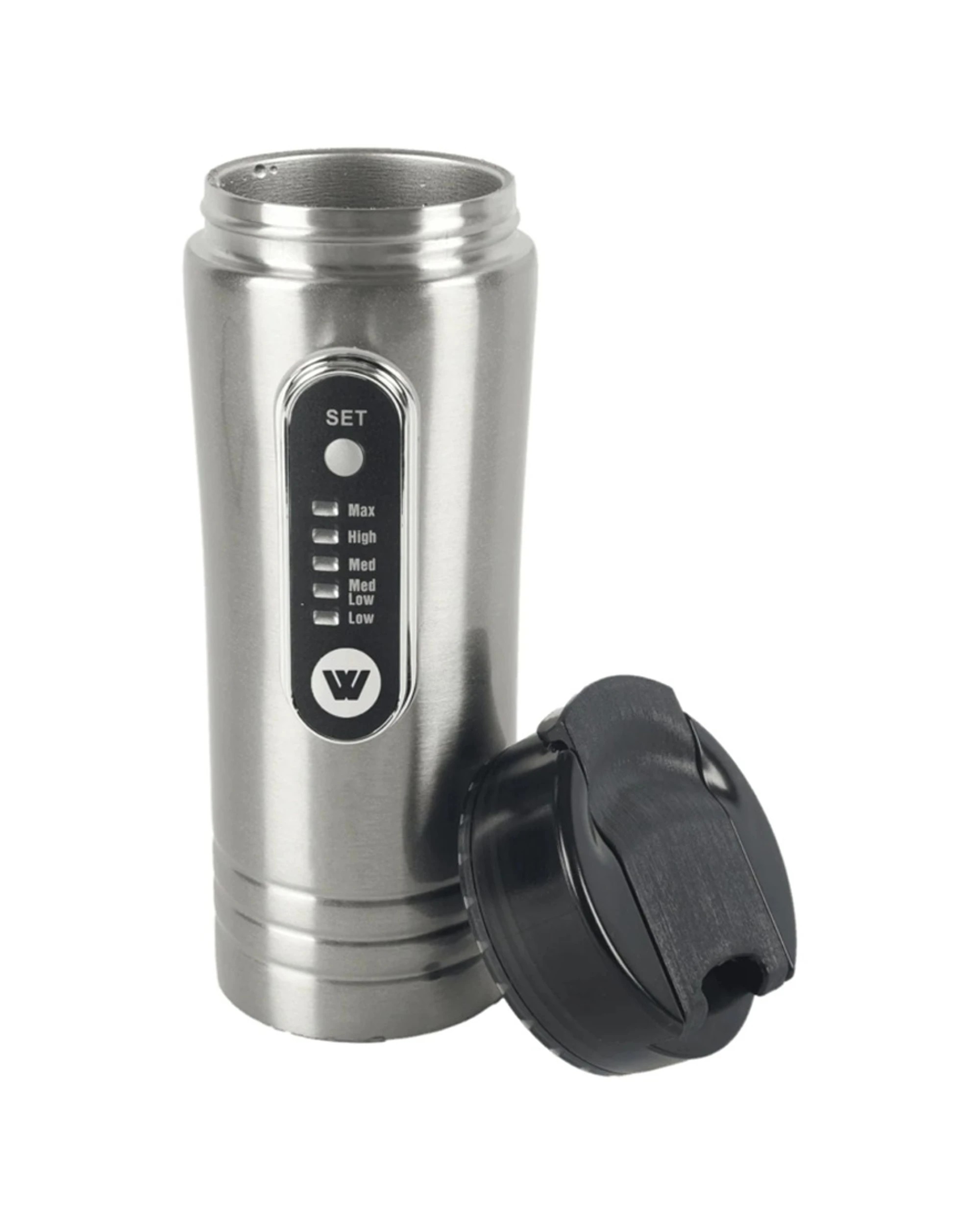 5 Wildtrak Insulated Stainless Steel Travel Mug With Built In 12V Heater 350ml - Silver, 5 of 9