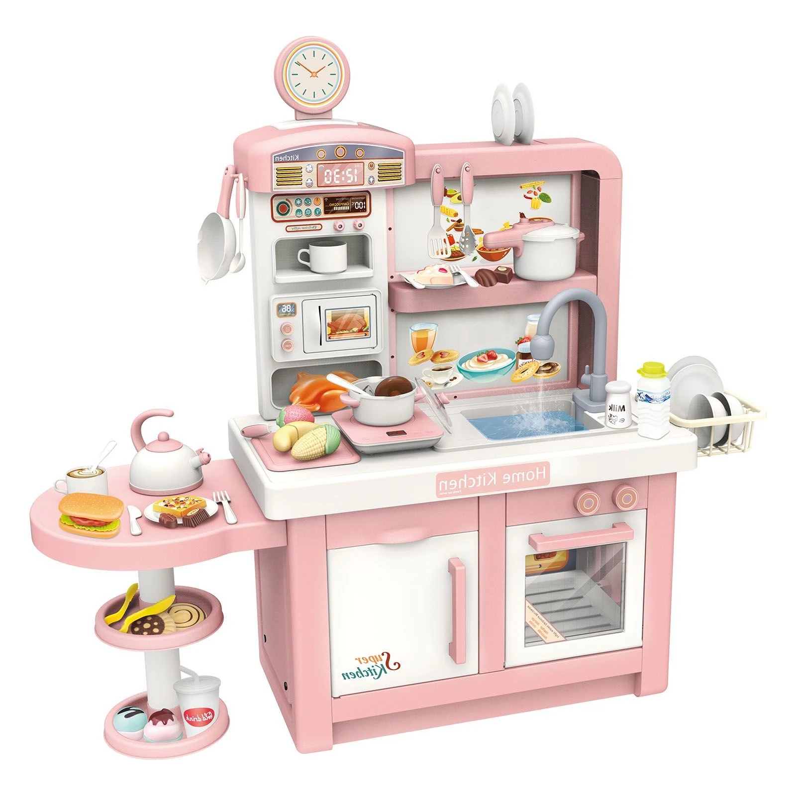 4 AUSWAY Pretend Kitchen Play Role Cooking Toys Set, 4 of 5