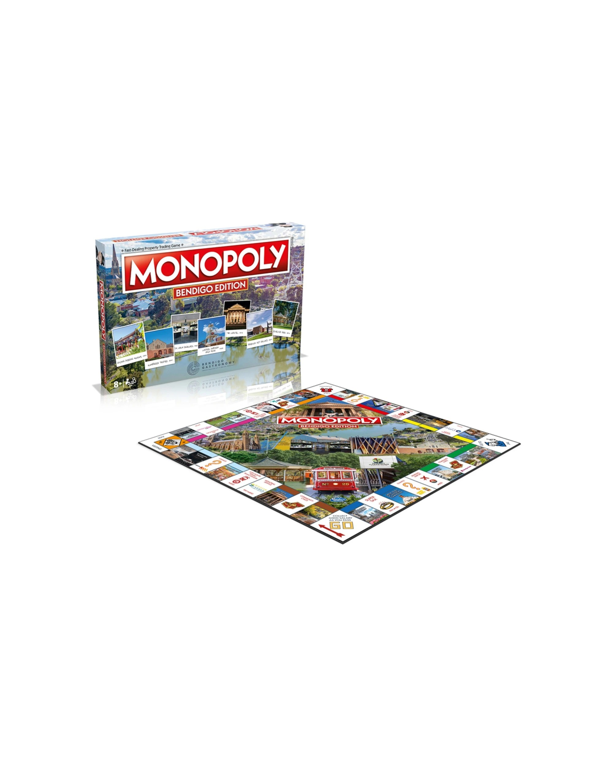 1 Monopoly City Editions Bendigo Kids Family Tabletop Themed Board Game - Multi, 1 of 1