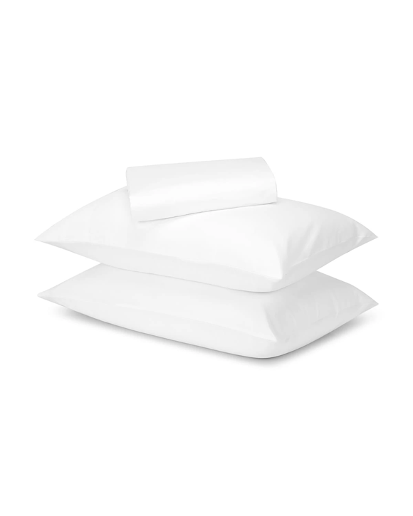 500 Thread Count Cotton Sheet Set - Double Bed, White