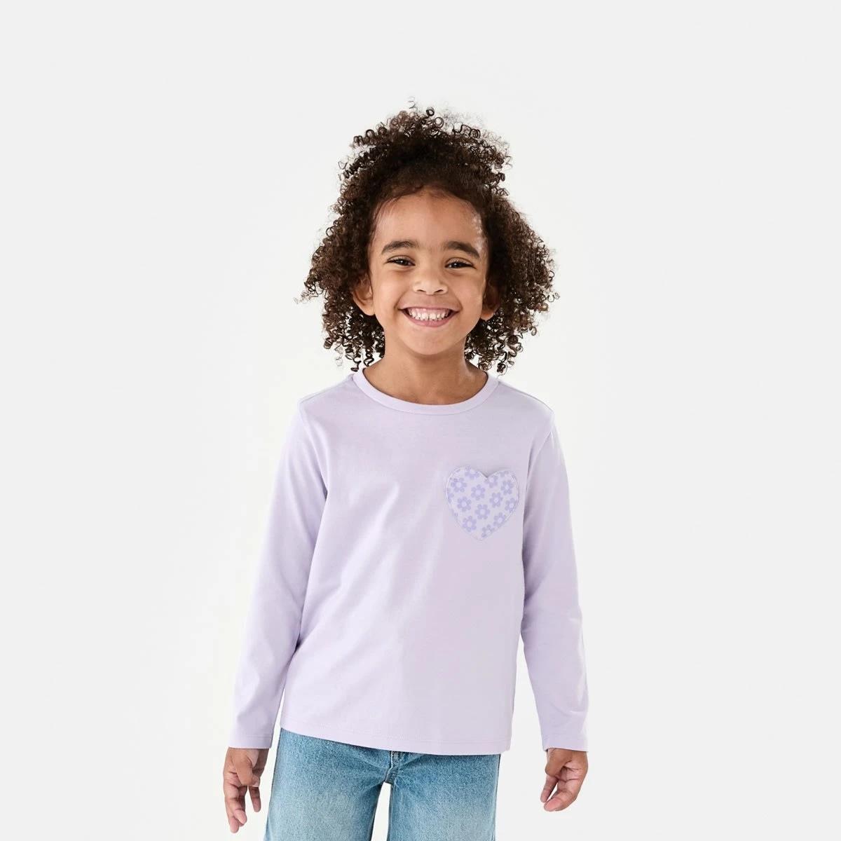 1 Long Sleeve Pocket T-shirt Pst Purple, 1 of 8